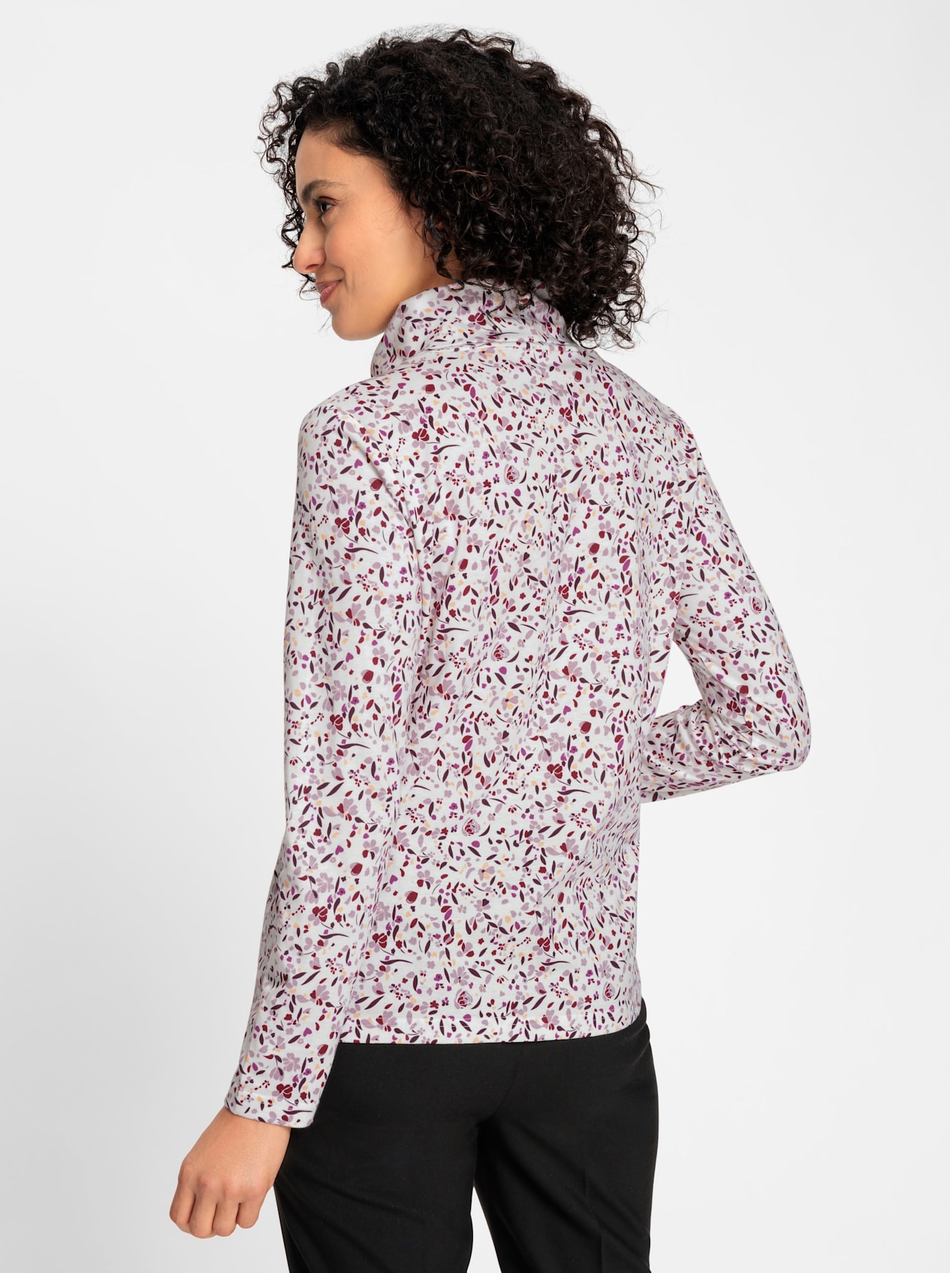 Inspirationen Rollkragenshirt »Druck-Shirt«, (1 tlg.)
