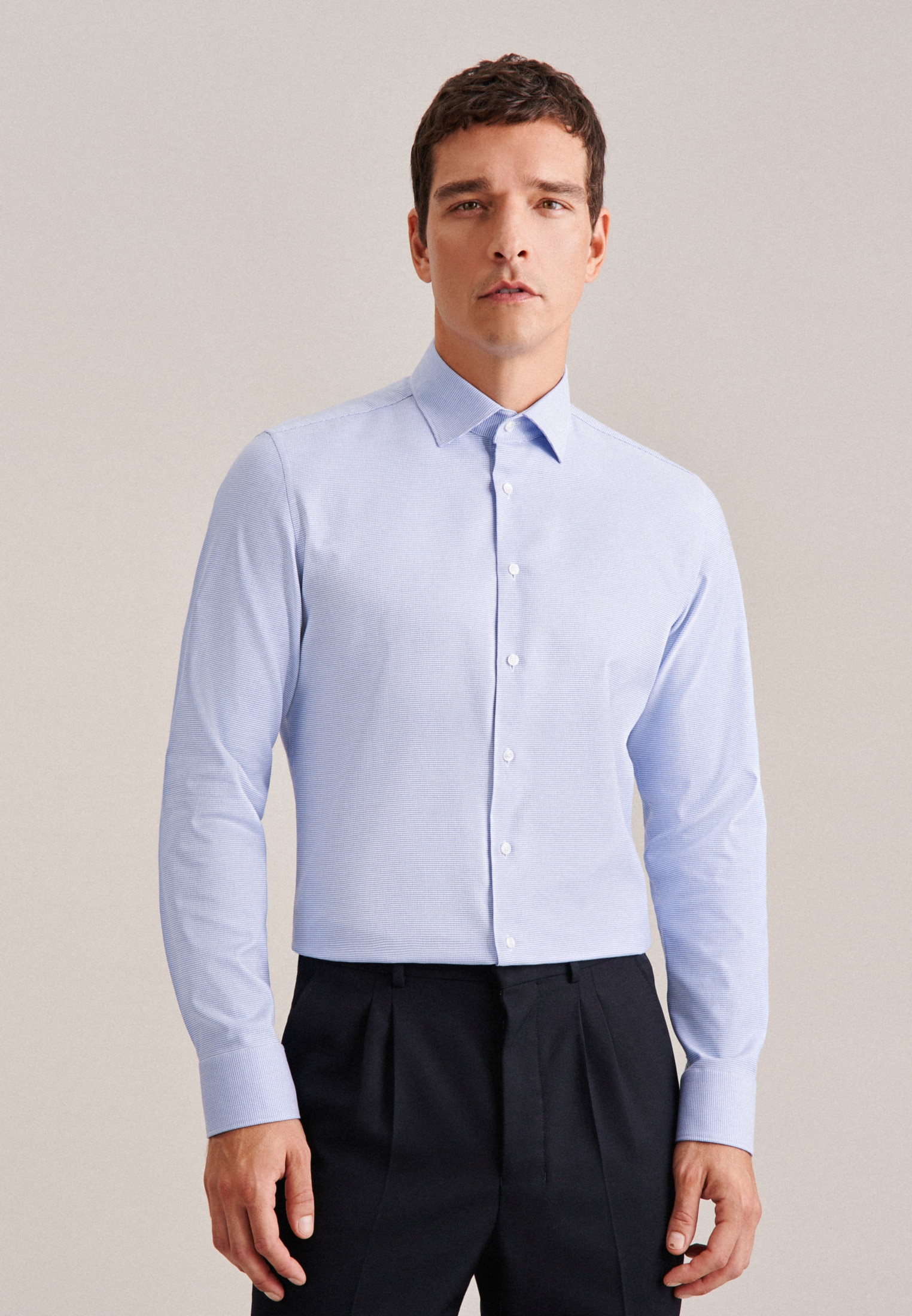 online »Shaped«, kaufen Shaped Uni Langarm Kentkragen | seidensticker Jelmoli-Versand Businesshemd