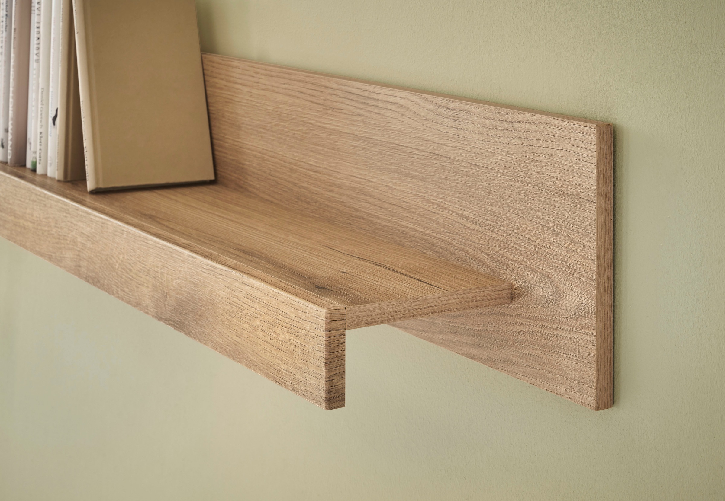INOSIGN Wohnwand »Cantara, moderne Anbauwand, Wohnzimmer-Set, in Eiche Evoke oder Weiss«, (Set), enthält zwei Vitrinen, ein Sideboard und ein Wandboard