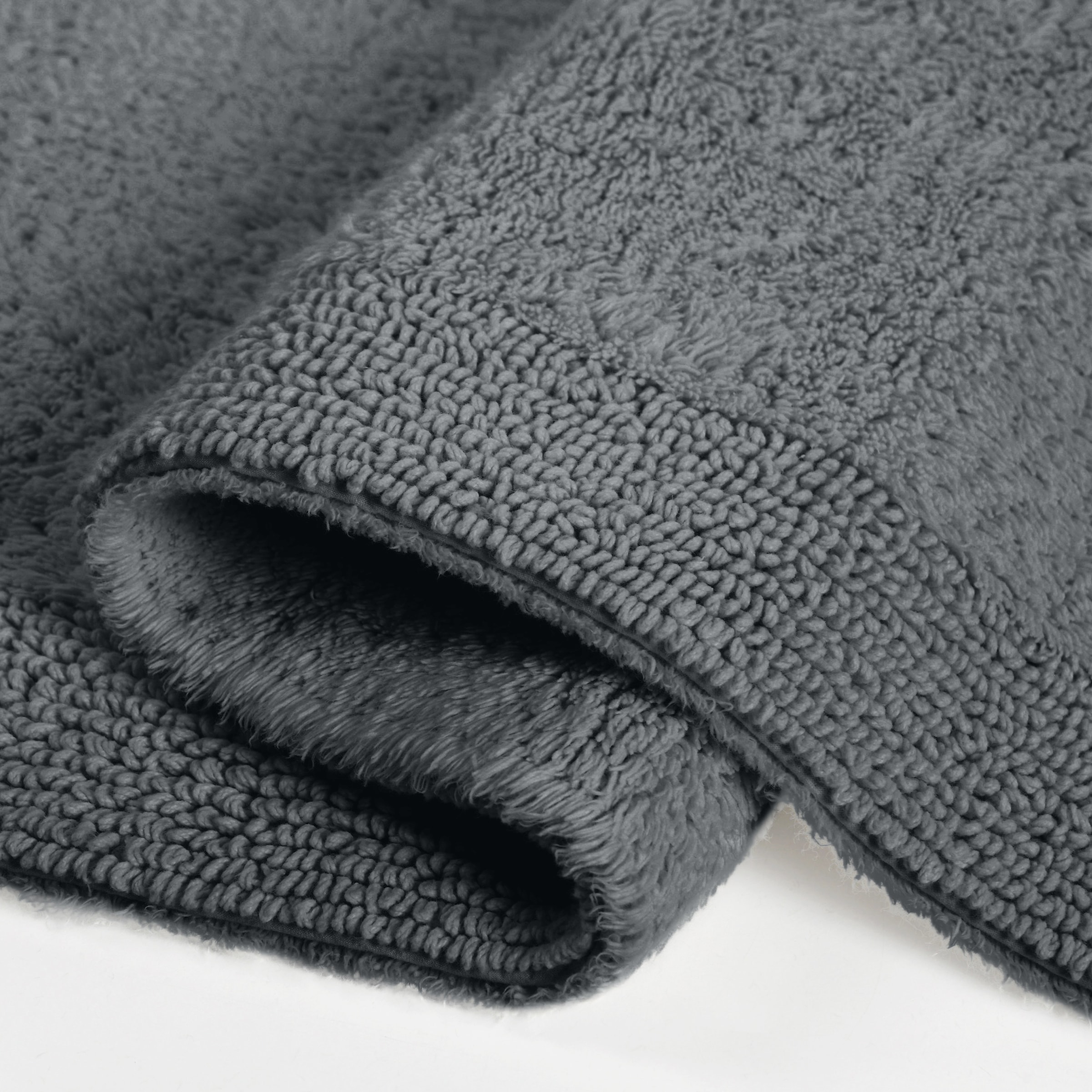 my home Badematte »Kapra, Badvorleger, Badezimmer Teppich«, beidseitig nutzbar-fussbodenheizungsgeeignet-strapazierfähig, mit Bordüre, Badteppich, Badematte, Baumwolle