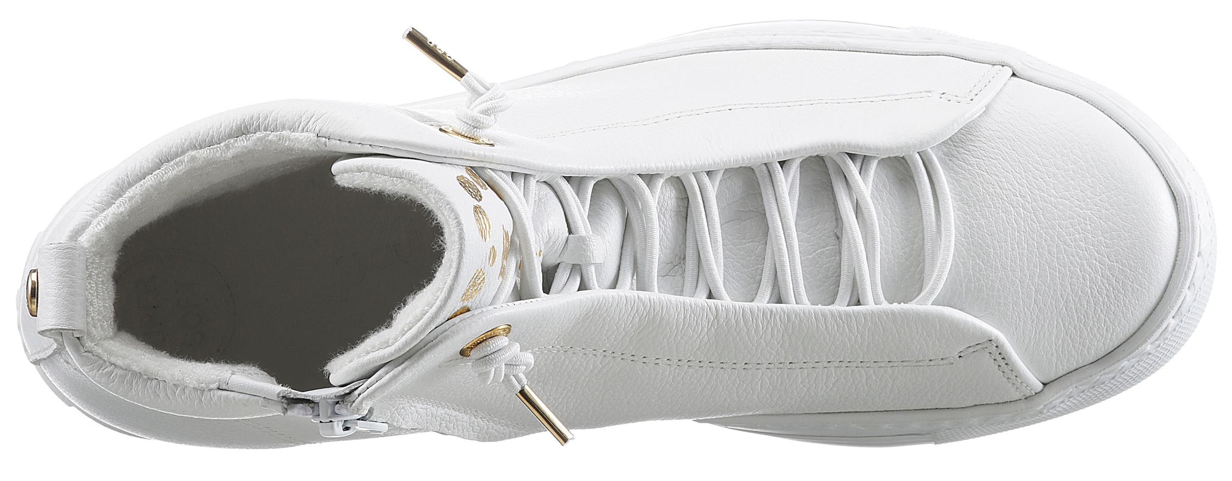 Paul Green Sneaker, High Top Sneaker, Schlupfboots mit goldfarbenen Details