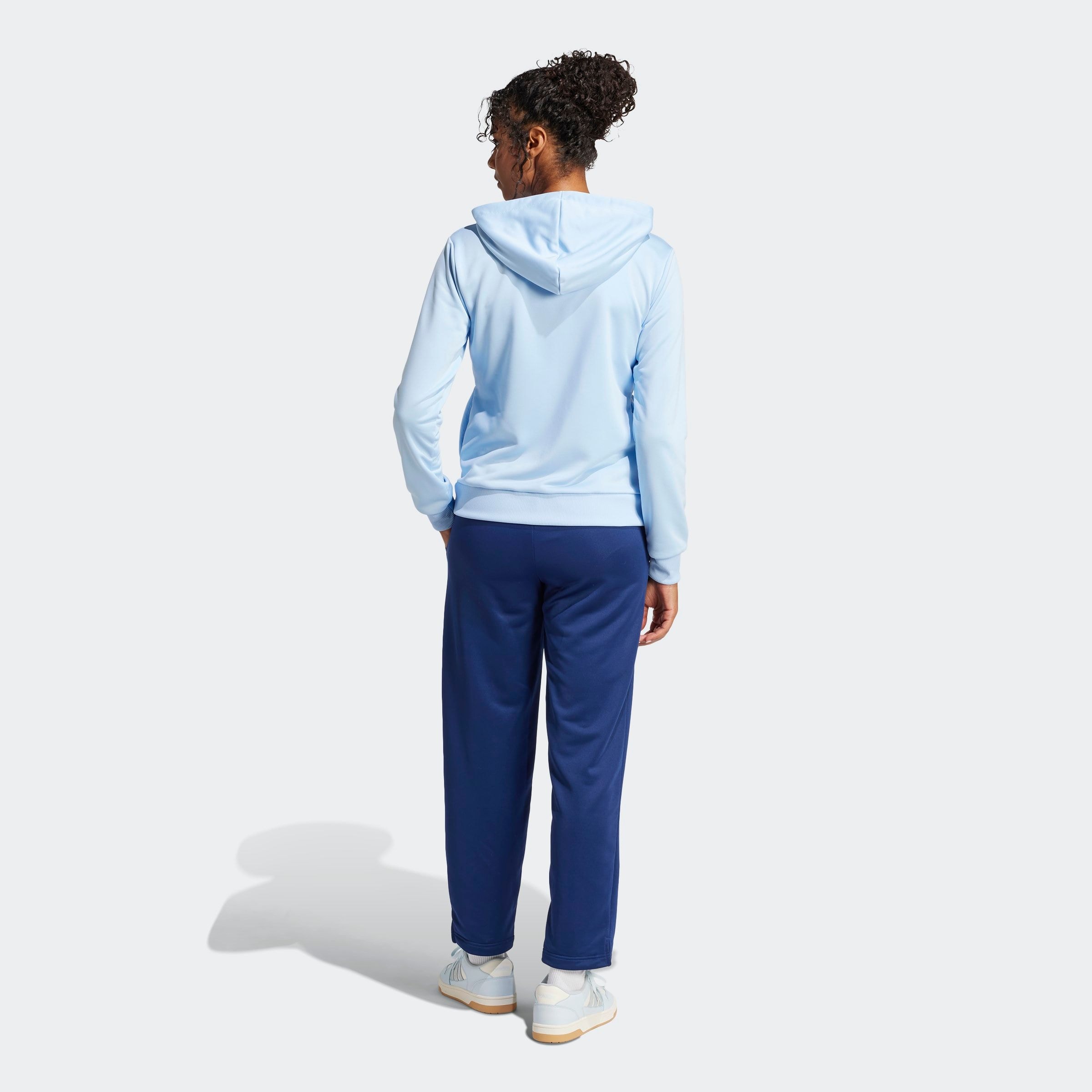 adidas Sportswear Trainingsanzug »W LINEAR TS«, (2 tlg.), Trainingsjacke mit Kapuze, Tracksuit