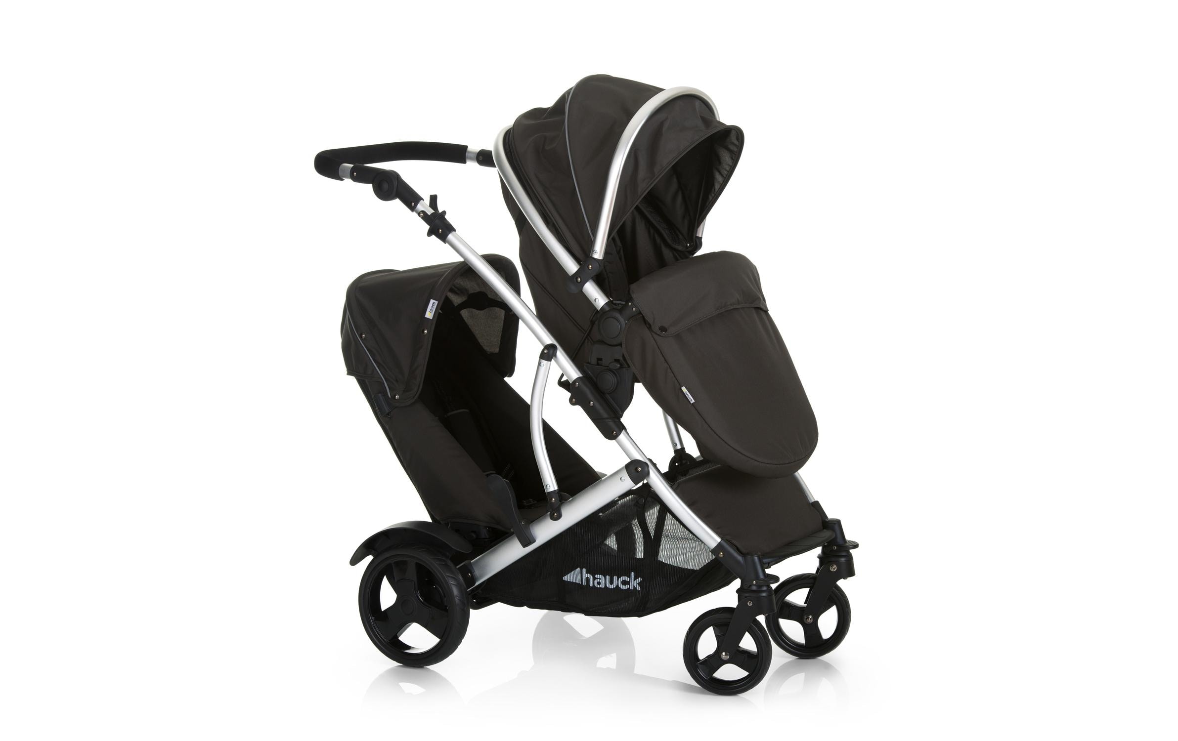 Hauck Geschwisterwagen »Duett 2 Blac«, 36 kg