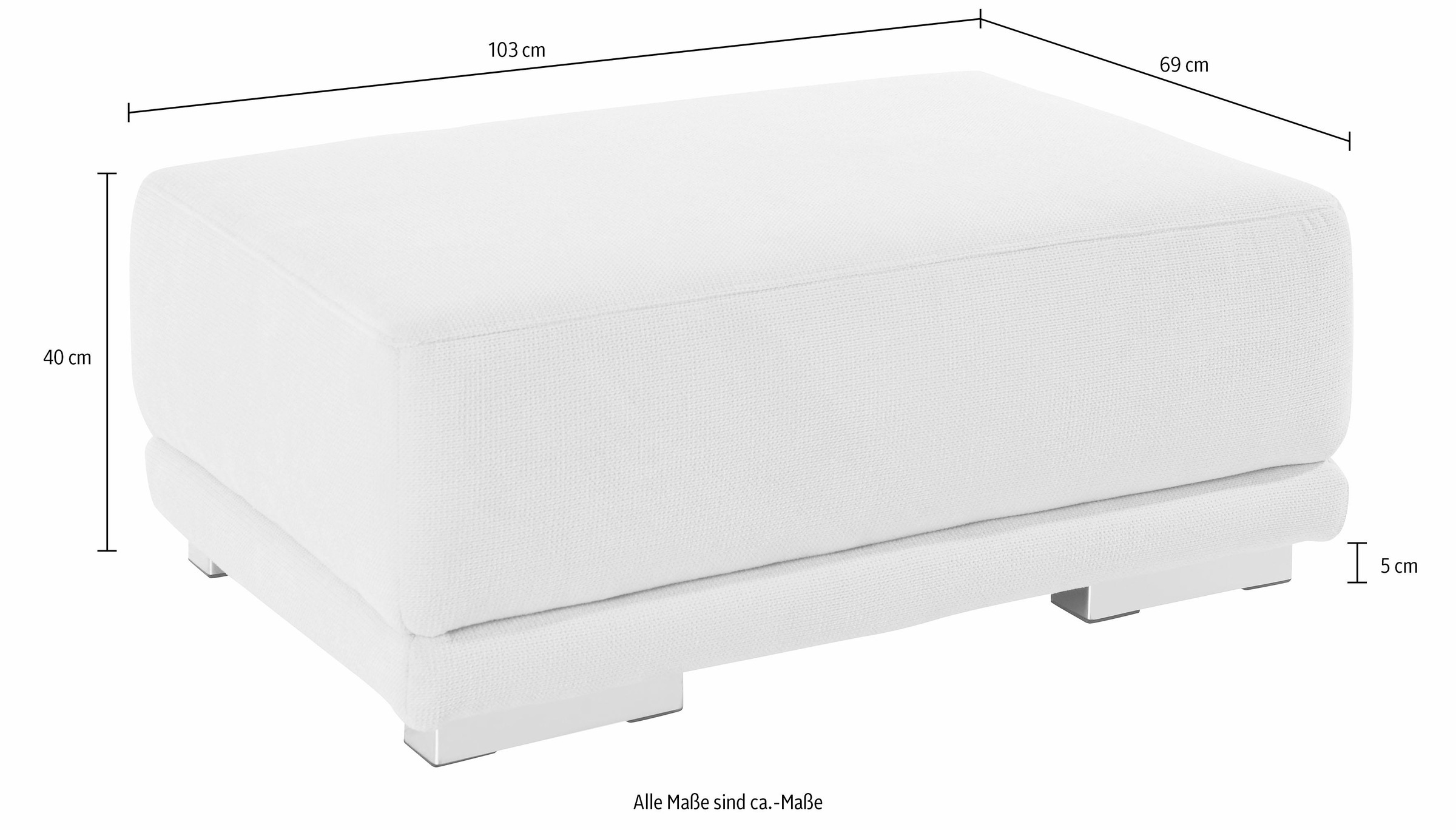 sit&more Polsterhocker »Coria«