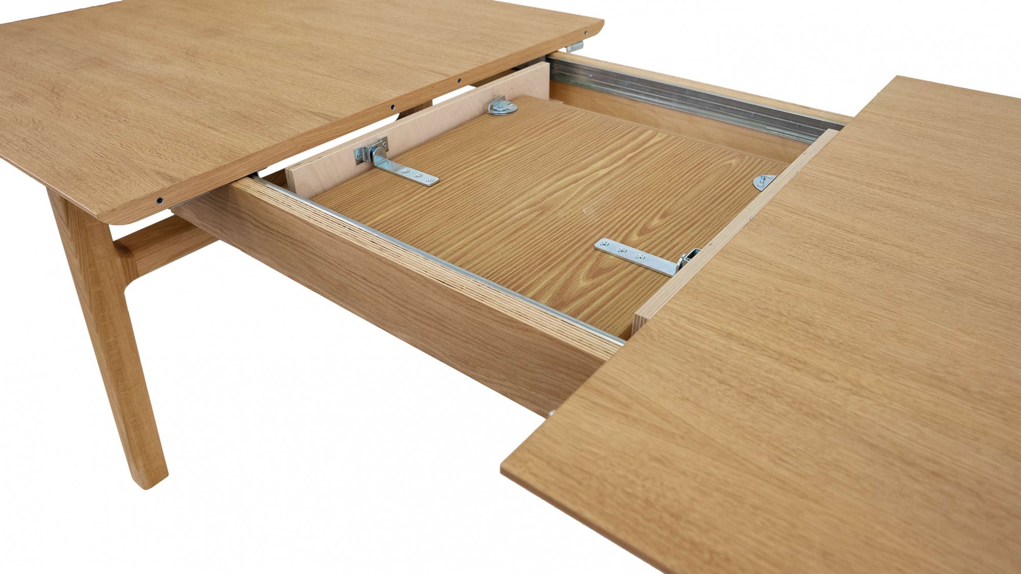 Woodman Esstisch »Curved«, Scandi Design, Breite 180 cm, ausziehbar auf 220 cm, FSC®-zertifiziert
