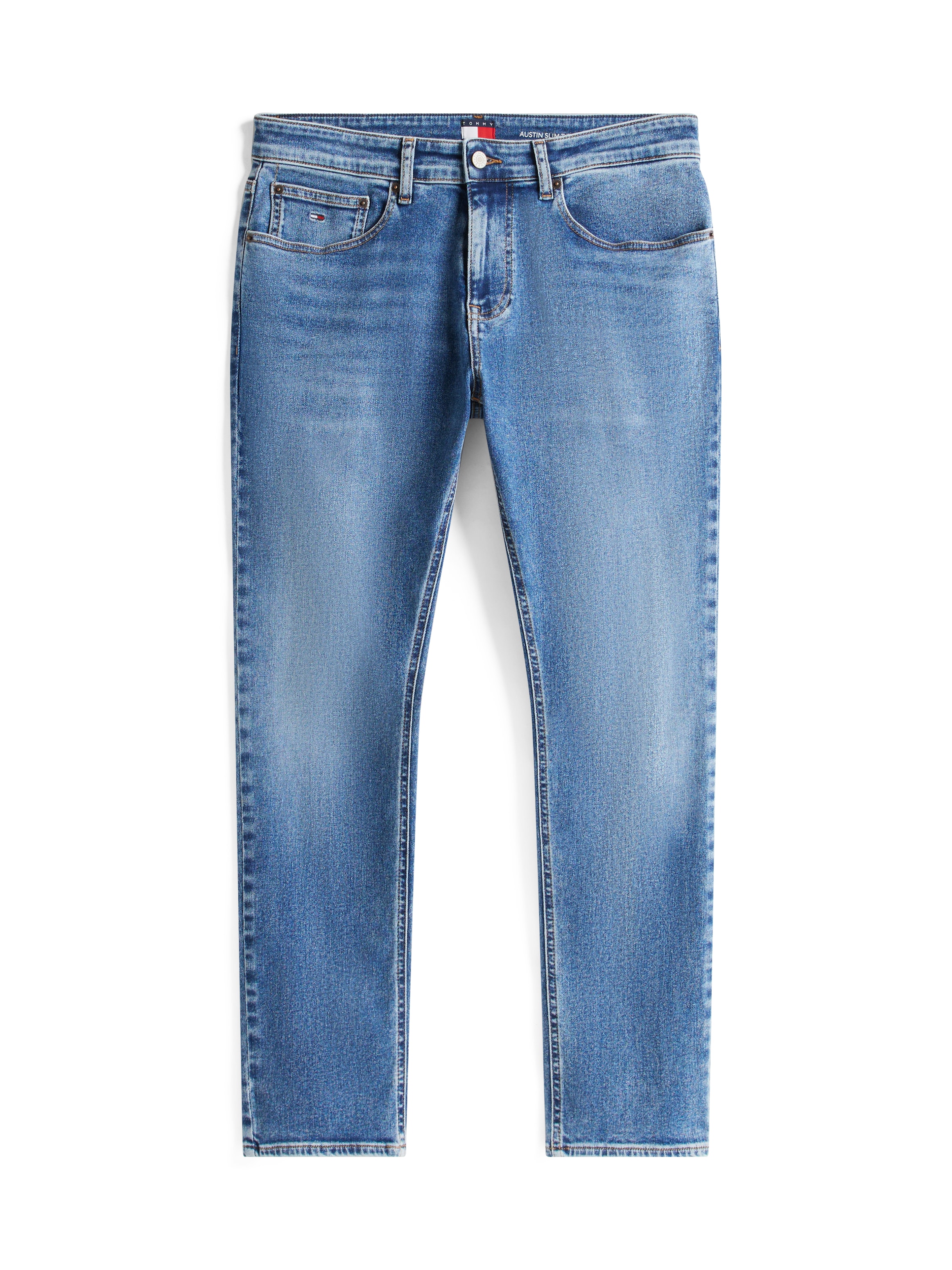 Tommy Jeans Slim-fit-Jeans »Austin Slim Tapered«, Mit Gürtelschlaufen