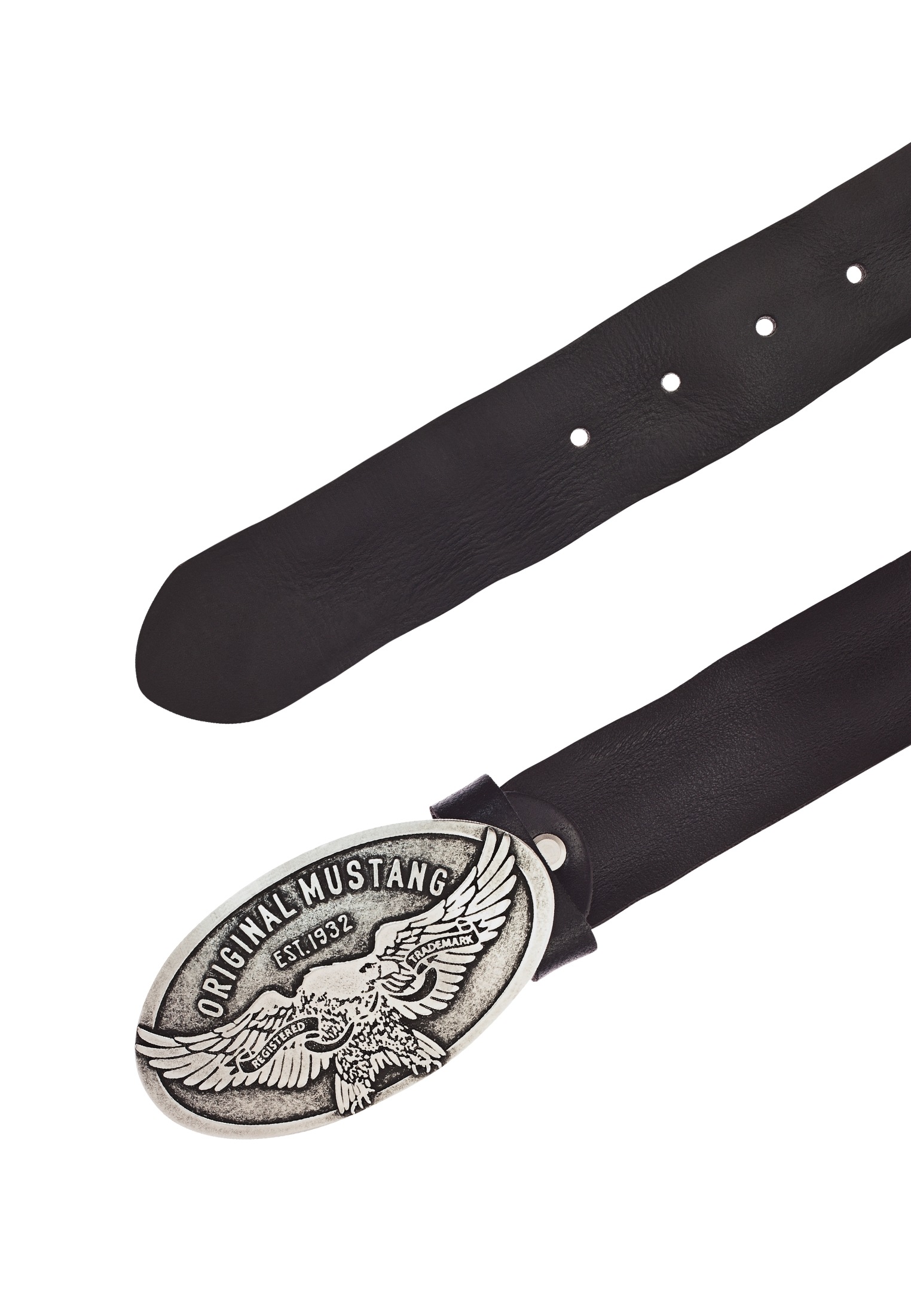 MUSTANG Koppelgürtel, Grosse ovale Schliesse mit stilisiertem Adler, 4 cm