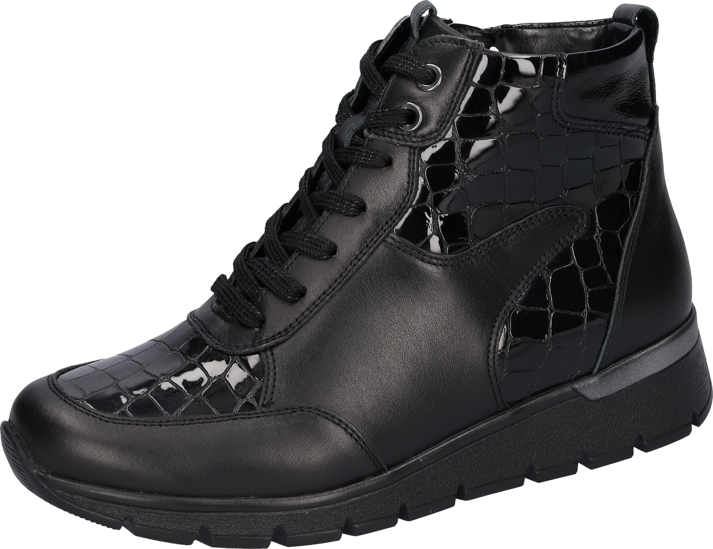 Waldläufer Schnürboots »K-RAMONA« , Stiefelette, Bequemschuh mit Innenreissverschluss, K-Weite
