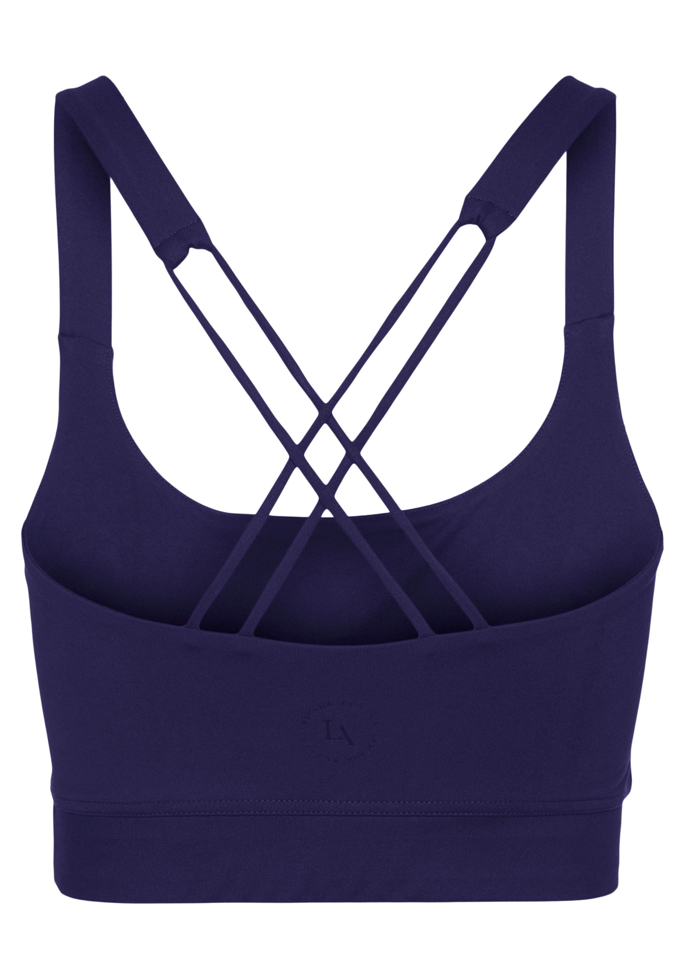 LASCANA ACTIVE Crop-Top, Sporttop mit gekreutzten Trägern und Rundhalsausschnitt