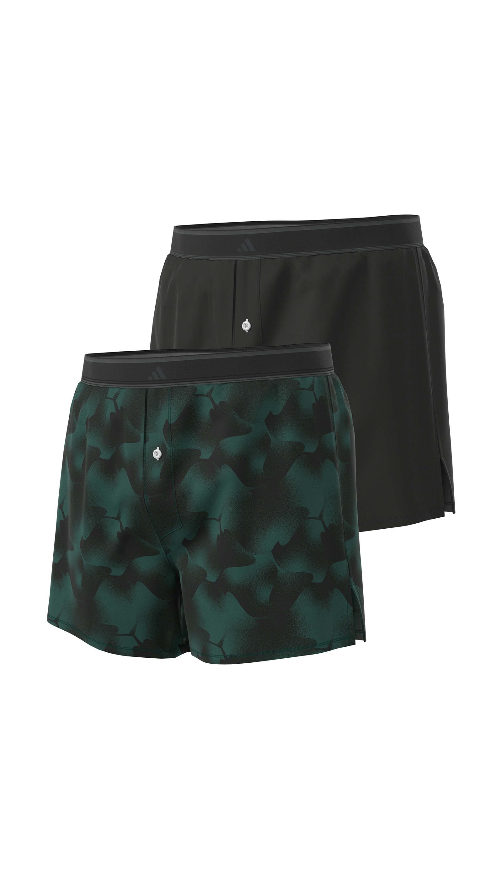 adidas Sportswear Boxershorts »Active Woven« 2er Pack, lockere Passform, Knopfleiste, elastischer Bund, Webqualität