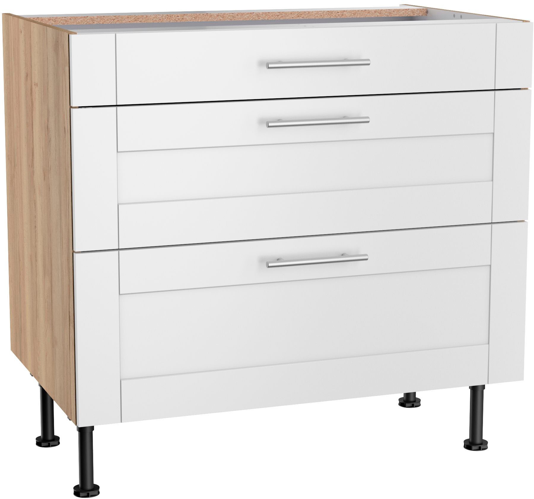 KOCHSTATION Kochfeldumbauschrank »KS-Ahus«, Breite 90 cm