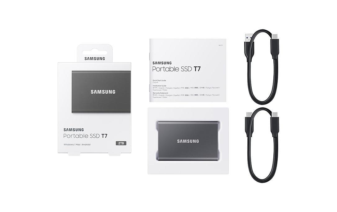 Samsung externe SSD »Port. SSD T7 2TB Titan Grey«