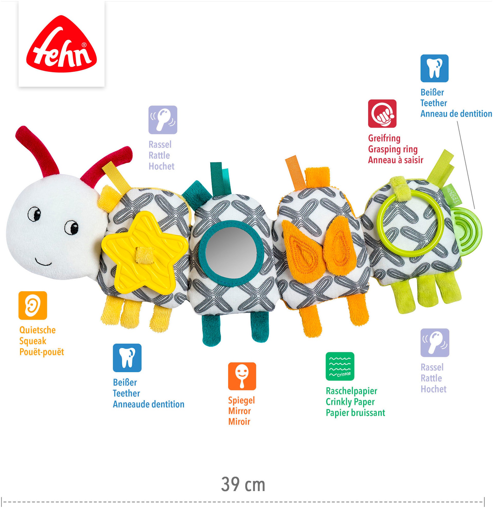 Fehn Greifspielzeug »Activity-Raupe«