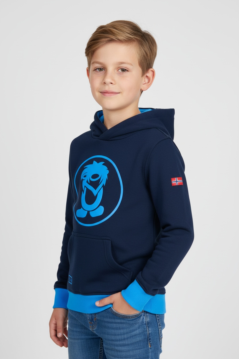 TROLLKIDS Kapuzensweatshirt "KIDS TROLL SWEATER", mit Kängurutasche, bedruckte oder unifarbene Optik, pflegeleicht