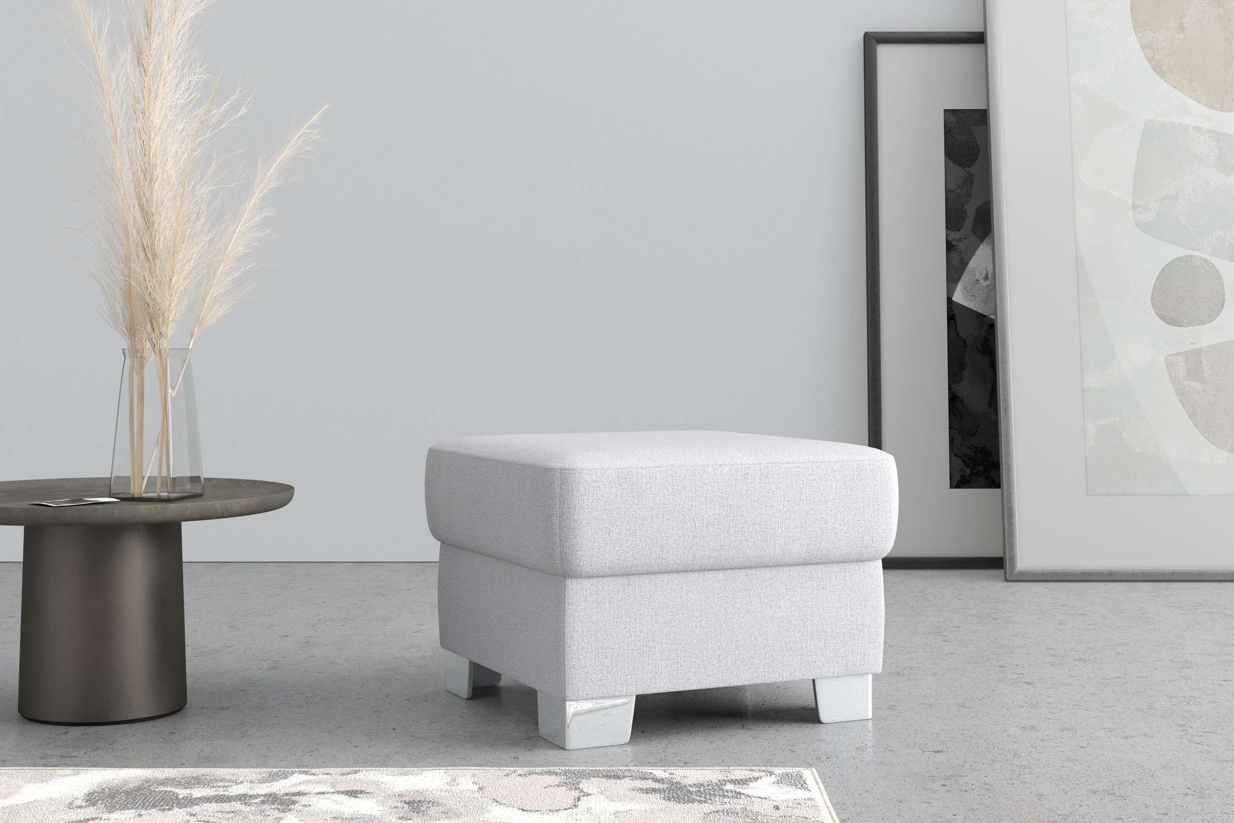 DOMO collection Hocker »Anzio«, wahlweise mit Federkern