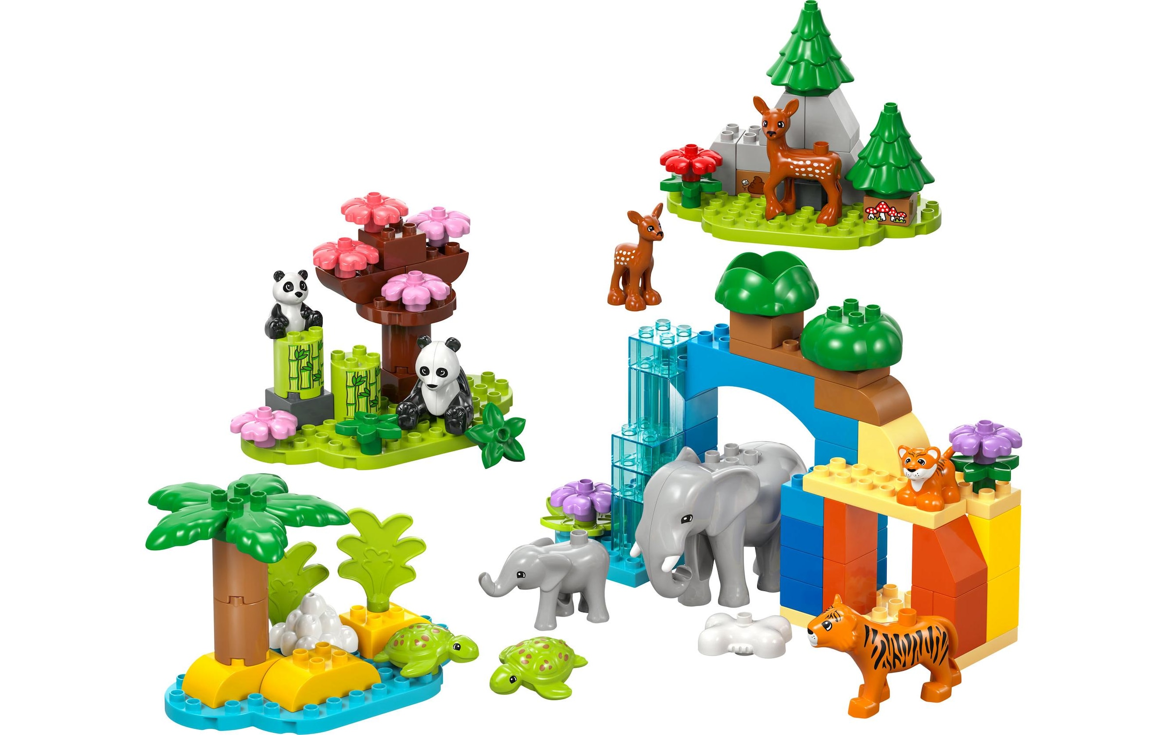 LEGO® Spielbausteine »DUPLO® Wildtier-Familien 3-in-1-Set 10446«, (92 St.)