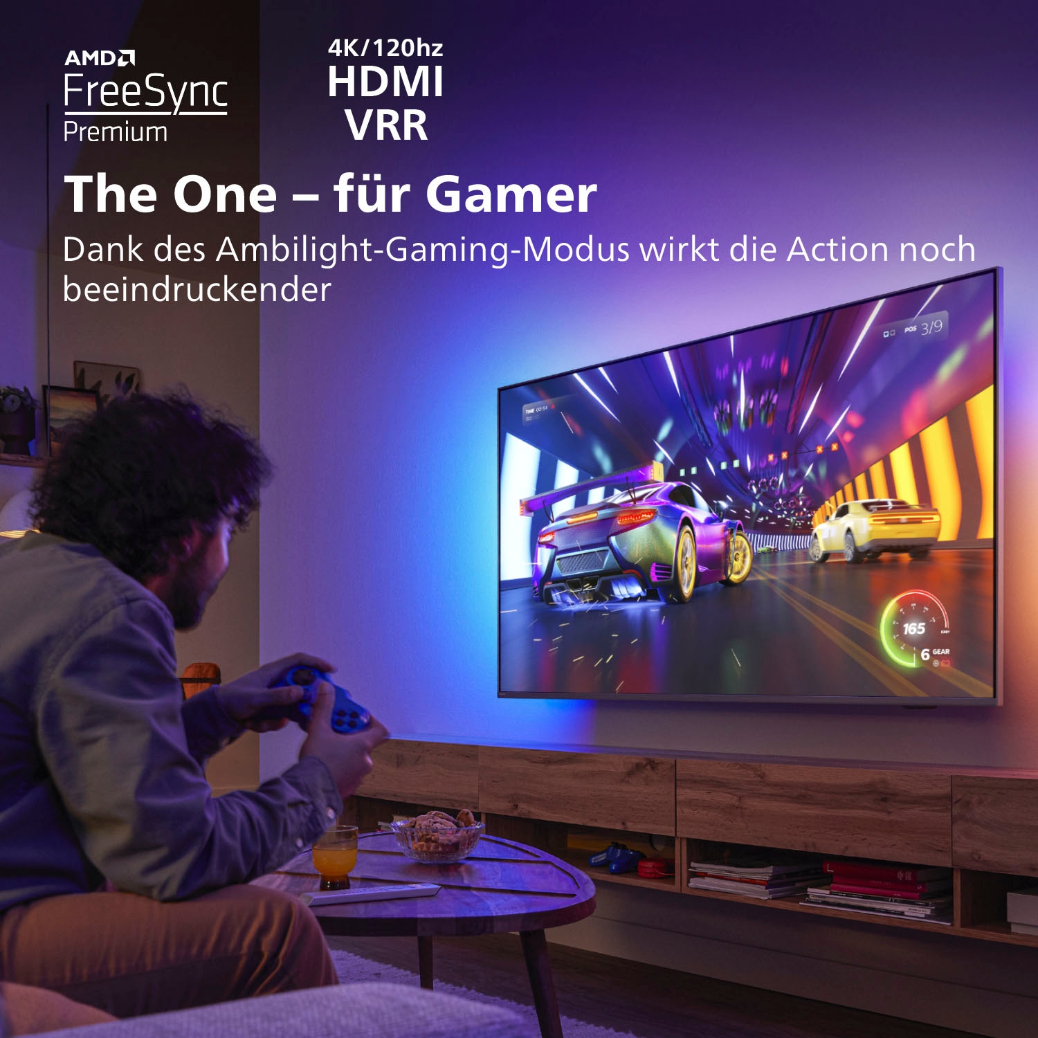 Philips LED-Fernseher »65PUS8807/12«, 164 cm/65 Zoll, 4K Ultra HD, Android TV-Smart-TV-Google TV