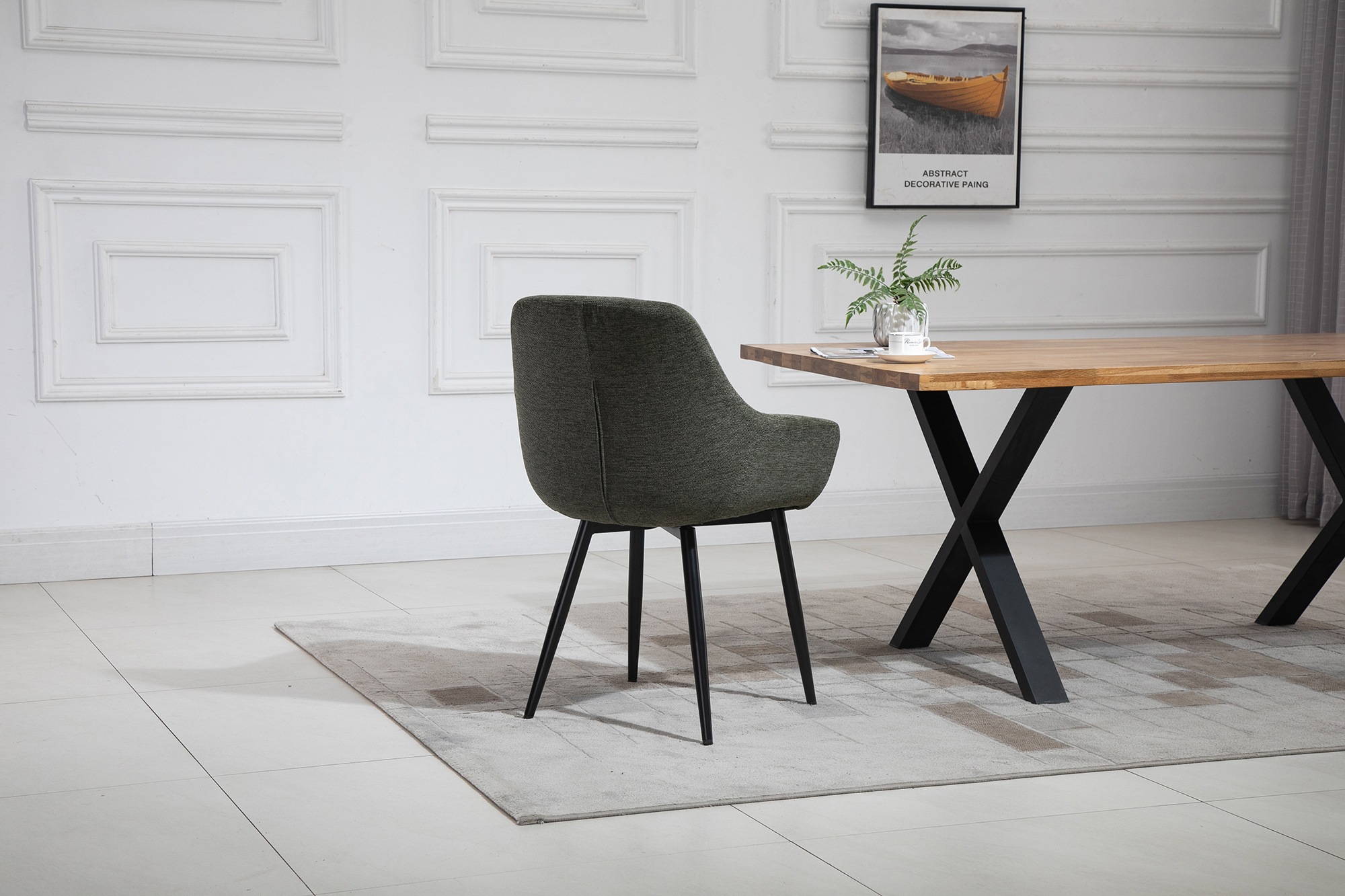 SalesFever Essgruppe »Stilvolle Essgruppe für Ihr Zuhause«, (Set, 5 tlg.), 5-teiliges Set, Tischplatte mit seidenmattem OSMO Hartwachs-Öl behande