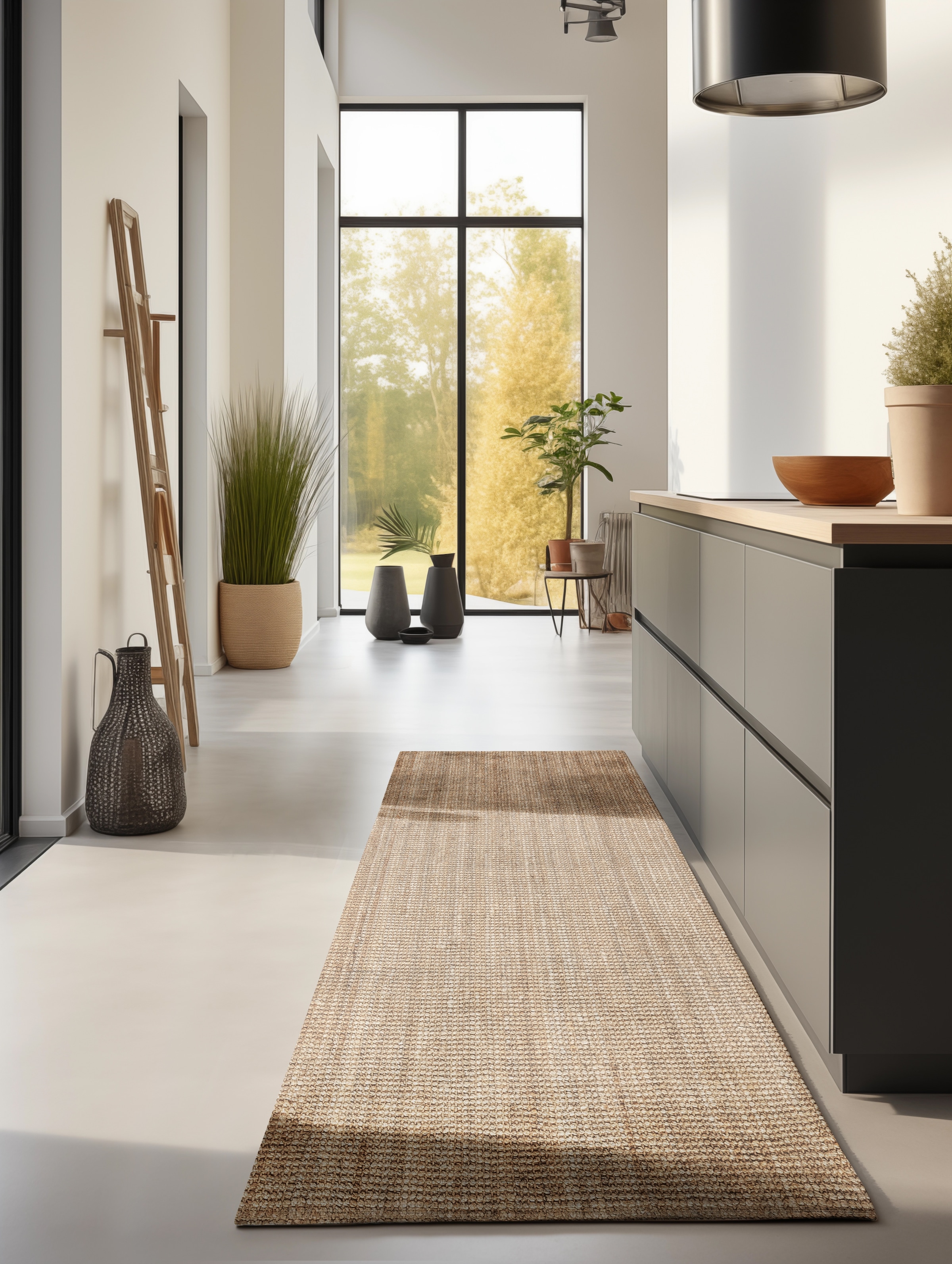 HANSE Home Teppich »Jaipur Juteteppich, als Läufer und in Rund«, rechteckig, 10 mm Höhe, 100% Naturfaser, Wohnzimmer, Esszimmer, Schlafzimmer, GRS