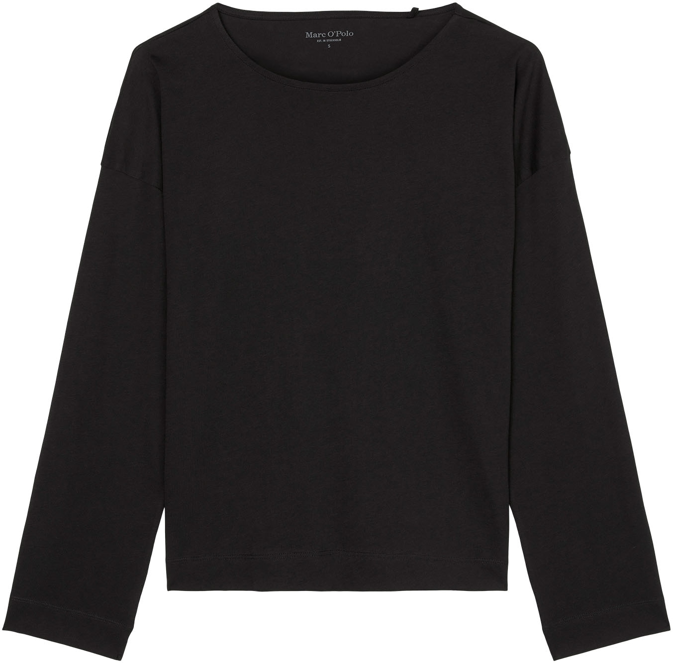 Marc O'Polo Pyjamaoberteil »Mix & Match Cotton-Woven«, Rundhalsausschnitt, Seitenschlitze, langärmelig, Baumwolle