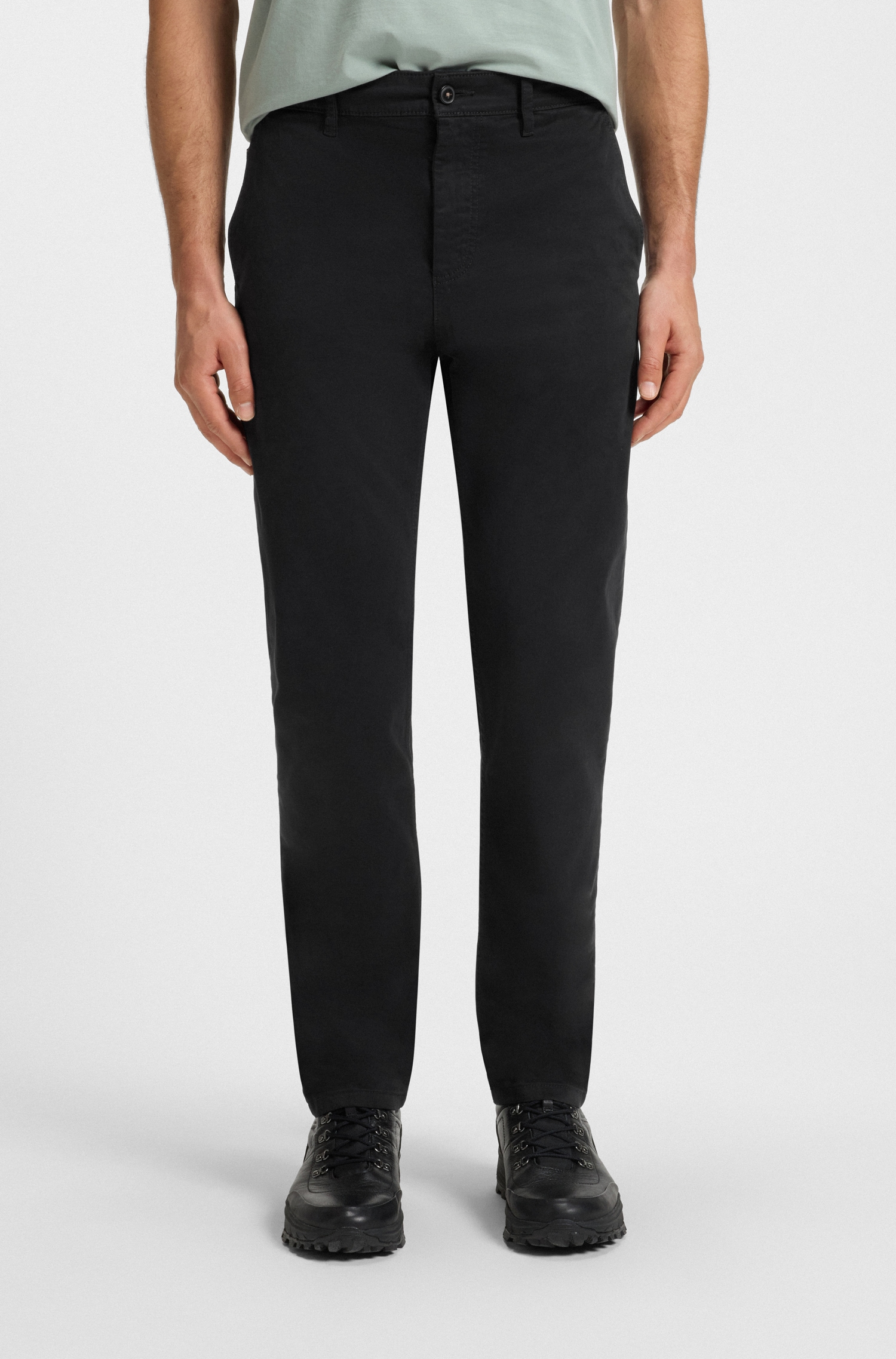 BOSS ORANGE Chinohose »tapered« mit BOSS Logo hinten