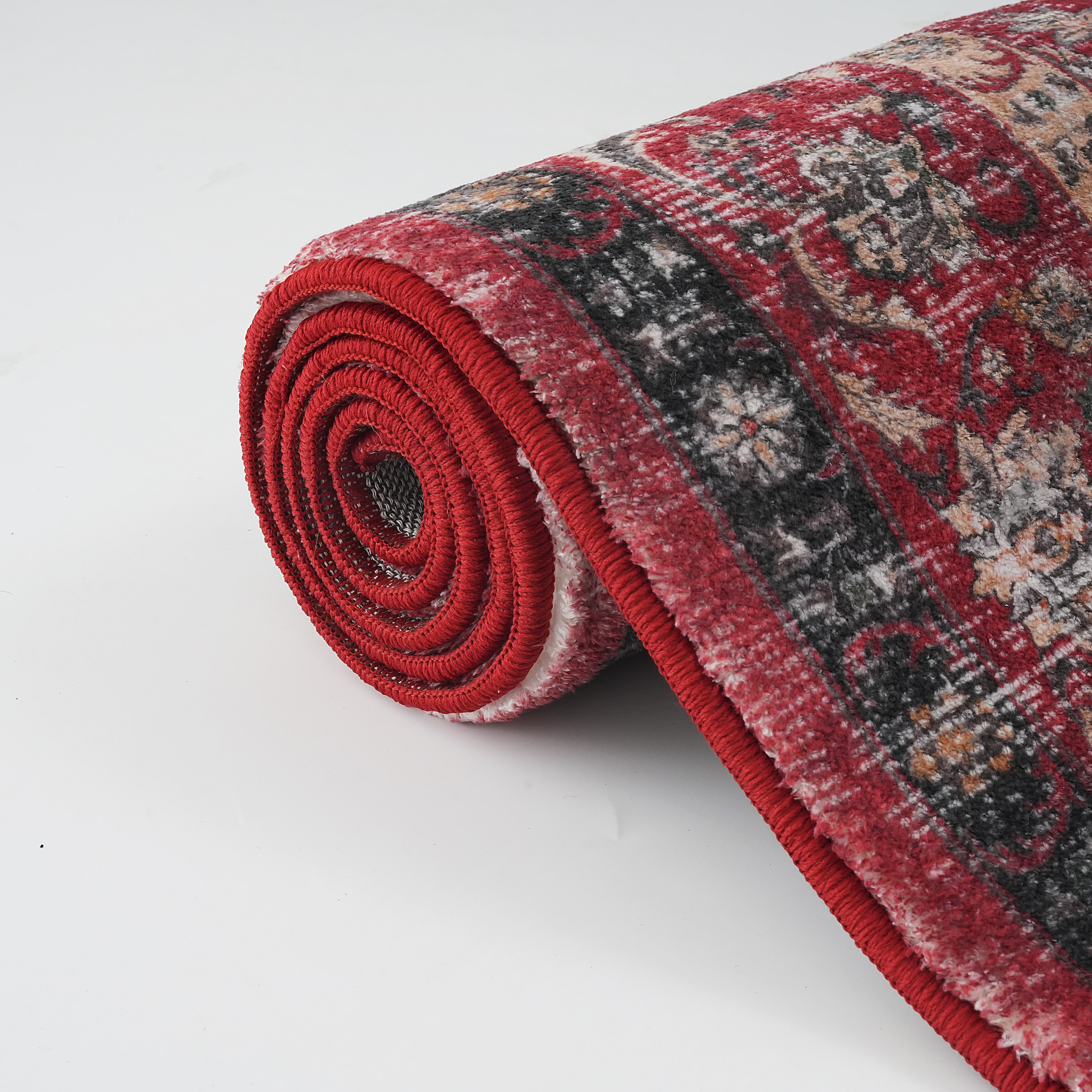 my home Teppich »Omar, Druckteppich, orientalisches Design, mehrfarbig, bedruckt«, rechteckig, 13 mm Höhe, Orient-Optik, Vintage Design, weich, Wohnzimmer, Schlafzimmer