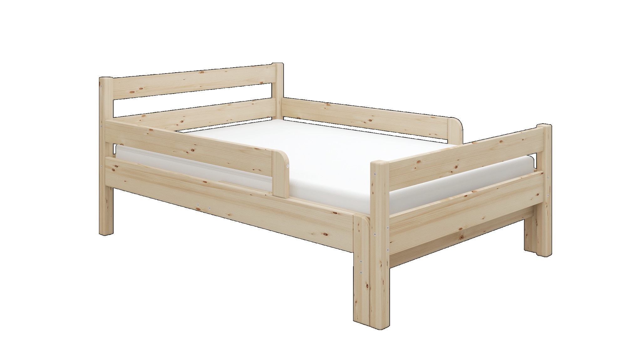 OTTO home Kinderbett »Wenke, Bett, Massivholzbett (90x200 cm)«, aus massiver Kiefer, inklusive Lattenrost, Liegefläche ausziehbar