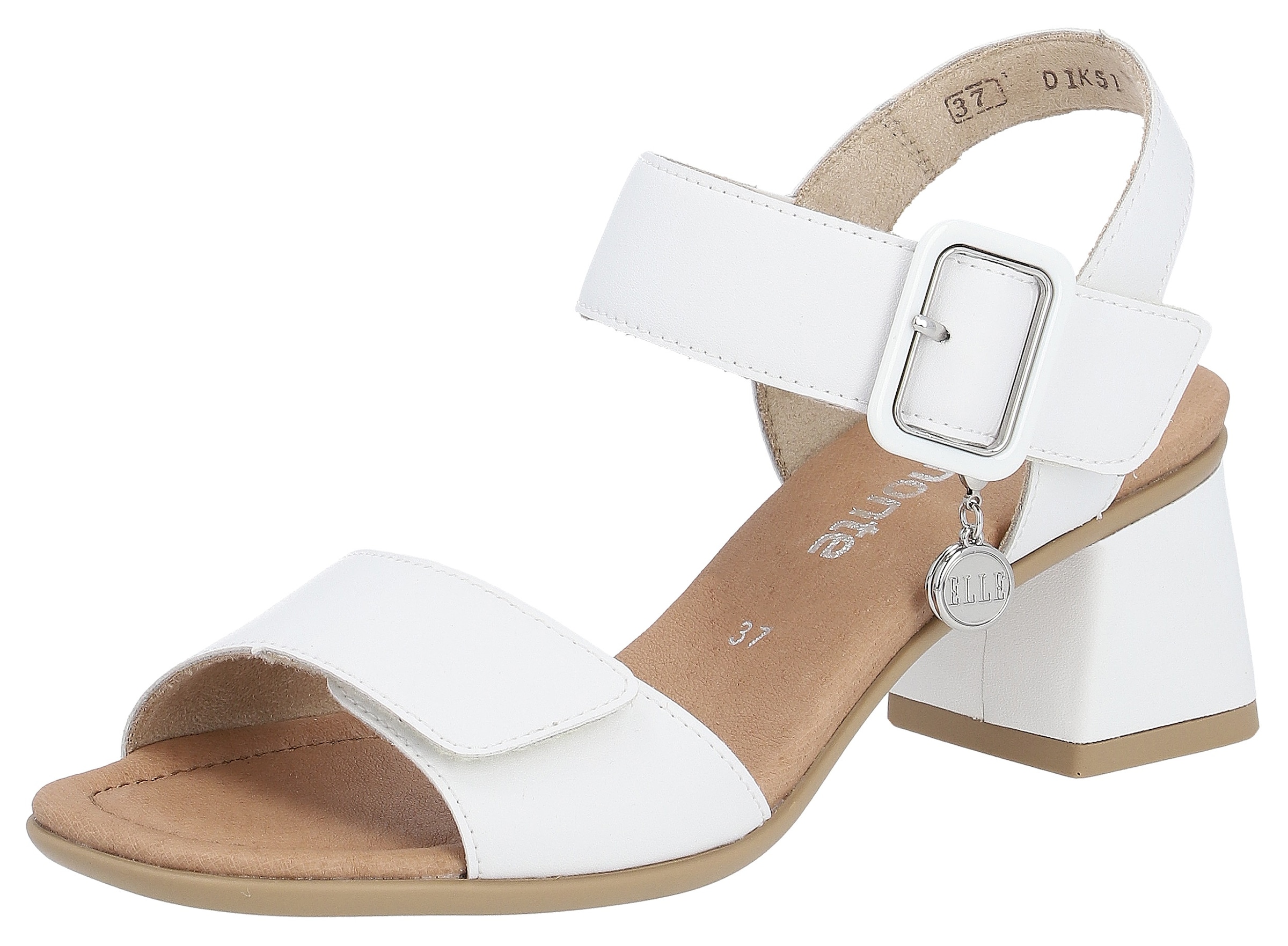 Remonte Sandalette »ELLE-Collection«, Sommerschuh, Sandale, Blockabsatz, Abendschuh, mit Klettverschluss