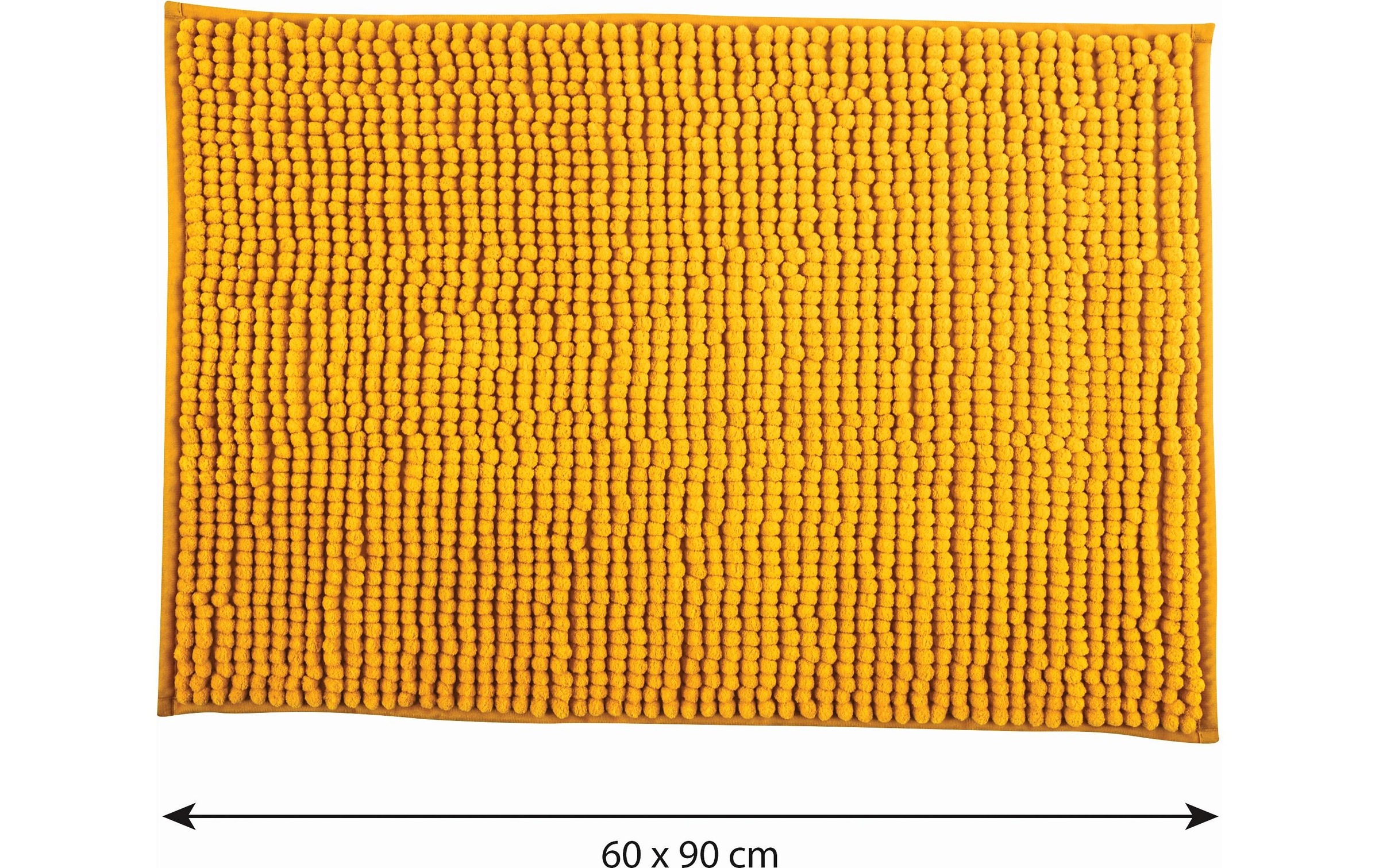 MSV Badematte »Chenille Gelb (Safran)«