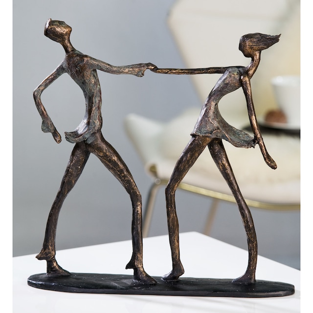 Casablanca by Gilde Dekofigur »Skulptur Jive«, Dekoobjekt, Höhe 36 cm,  Tänzer, mit Spruchanhänger, Wohnzimmer online bestellen | Jelmoli-Versand