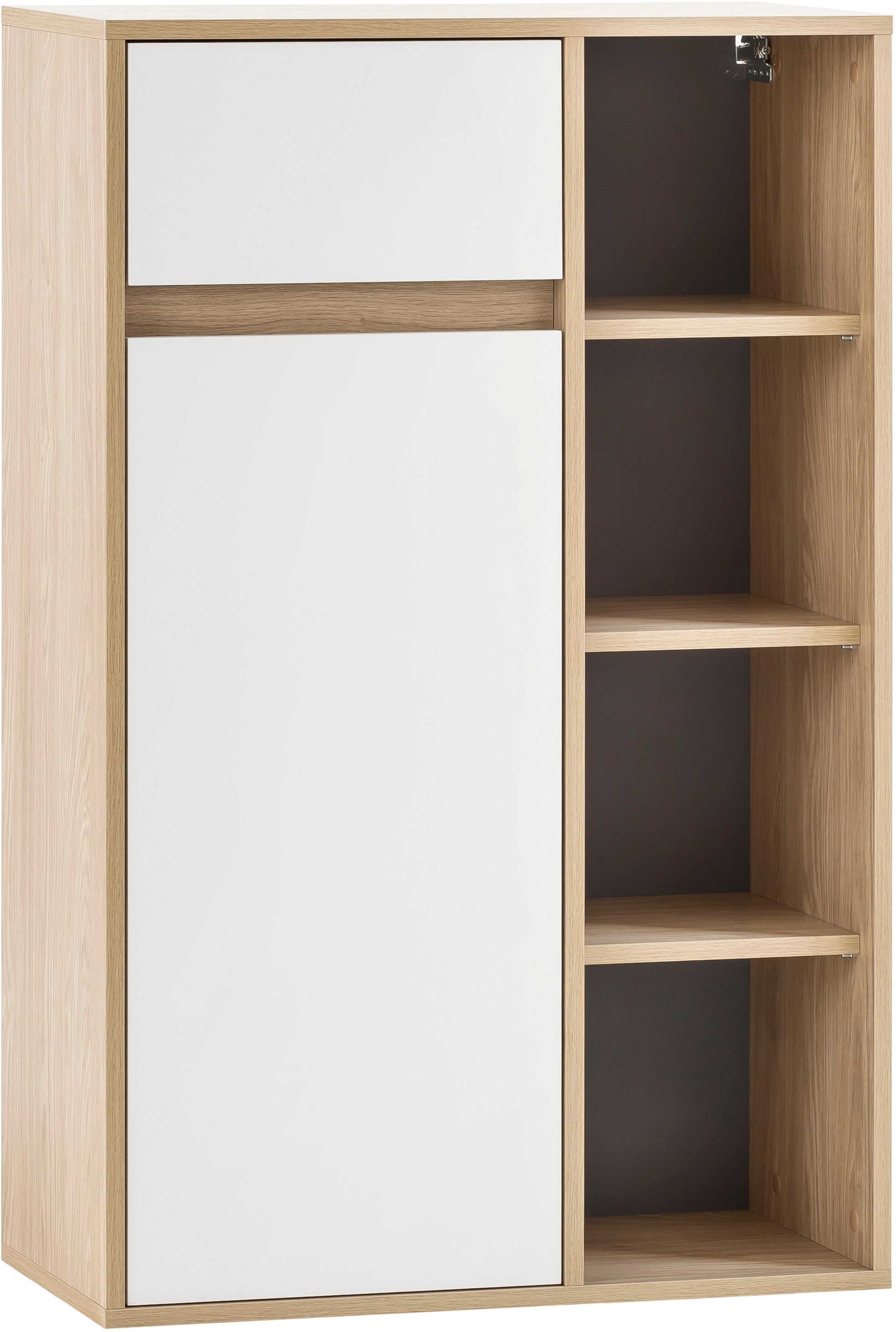 Schildmeyer Midischrank »Mali, Breite 66 cm«, Holzdekor mit fühlbarer Struktur, Grifflose Türöffnung