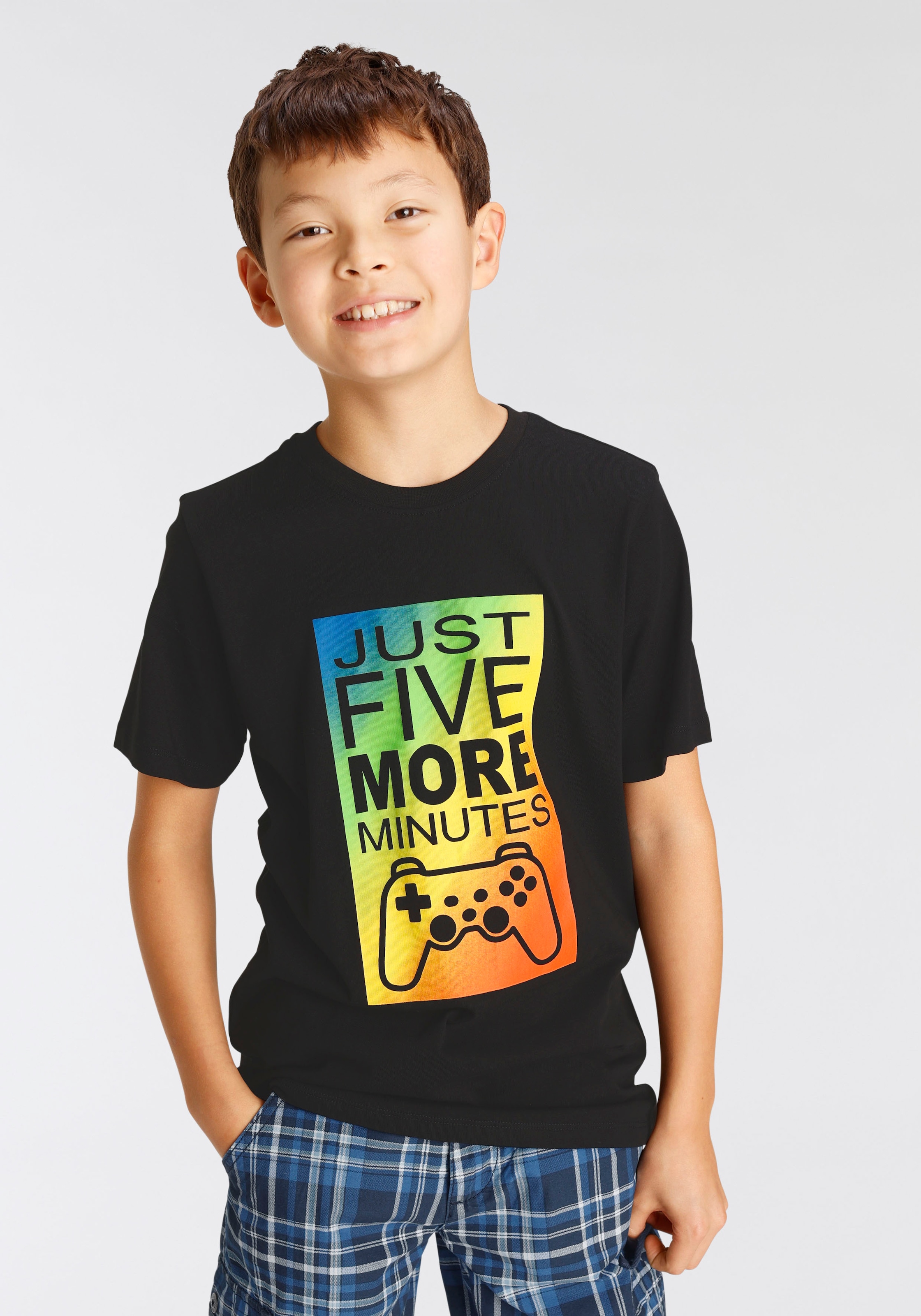 ✵ KIDSWORLD Gamer online T-Shirt Jelmoli-Versand »JUST MINUTES«, | 5 Spruch MORE kaufen