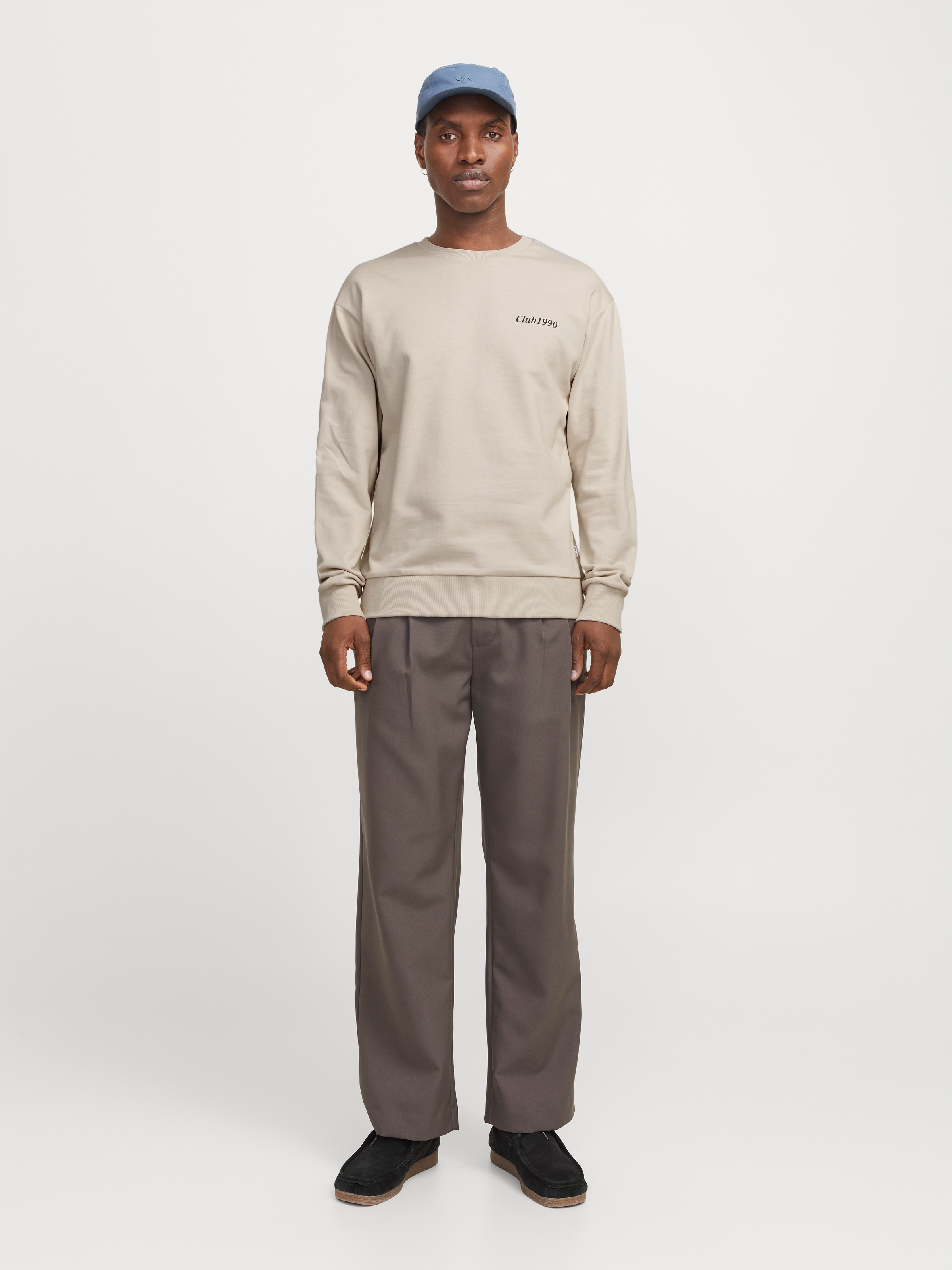 Jack & Jones Sweatshirt »JJEBRADLEY GRAPHIC SWEAT CREW NOOS«, mit Front und Back Print