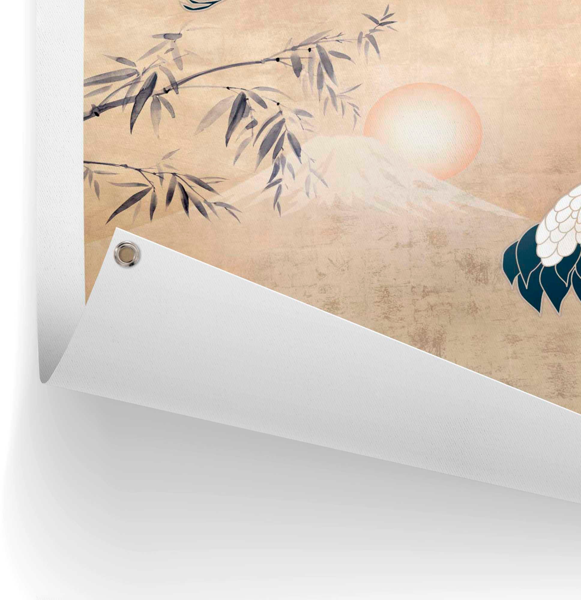 Reinders! Poster »Kraniche in Goldfarben«