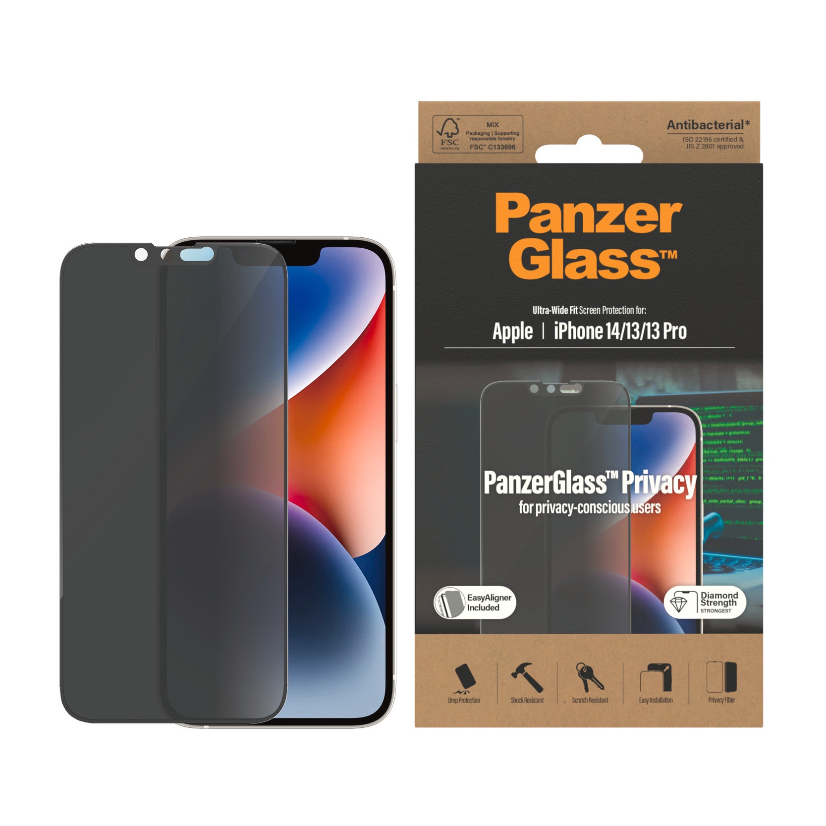 ➥ PanzerGlass Displayschutzglas »Display-Schutzglas«, für Apple