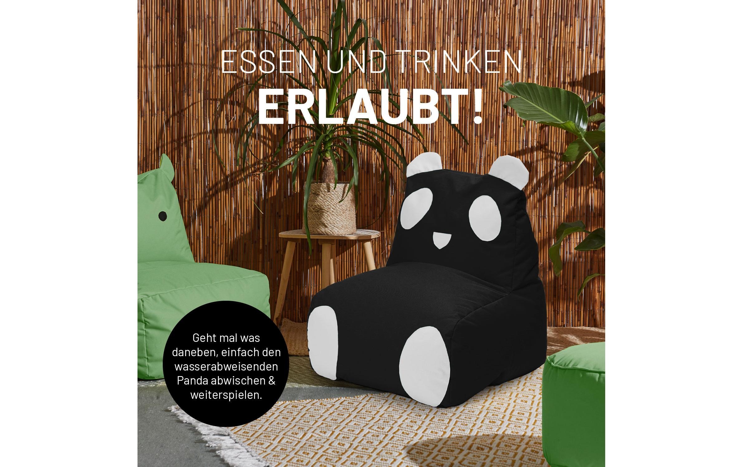 Lumaland Sitzsack »Panda 180 L, 75 x 65 cm«