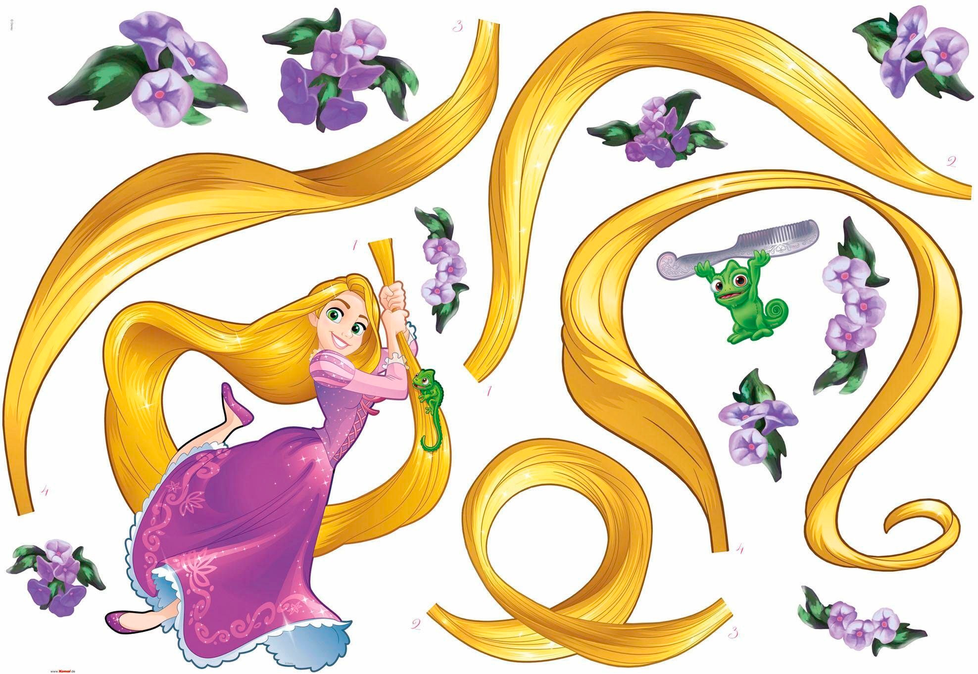 Komar Wandtattoo | selbstklebendes (Breite Wandtattoo ✵ ordern online »Rapunzel«, 100x70 x cm Jelmoli-Versand Höhe),