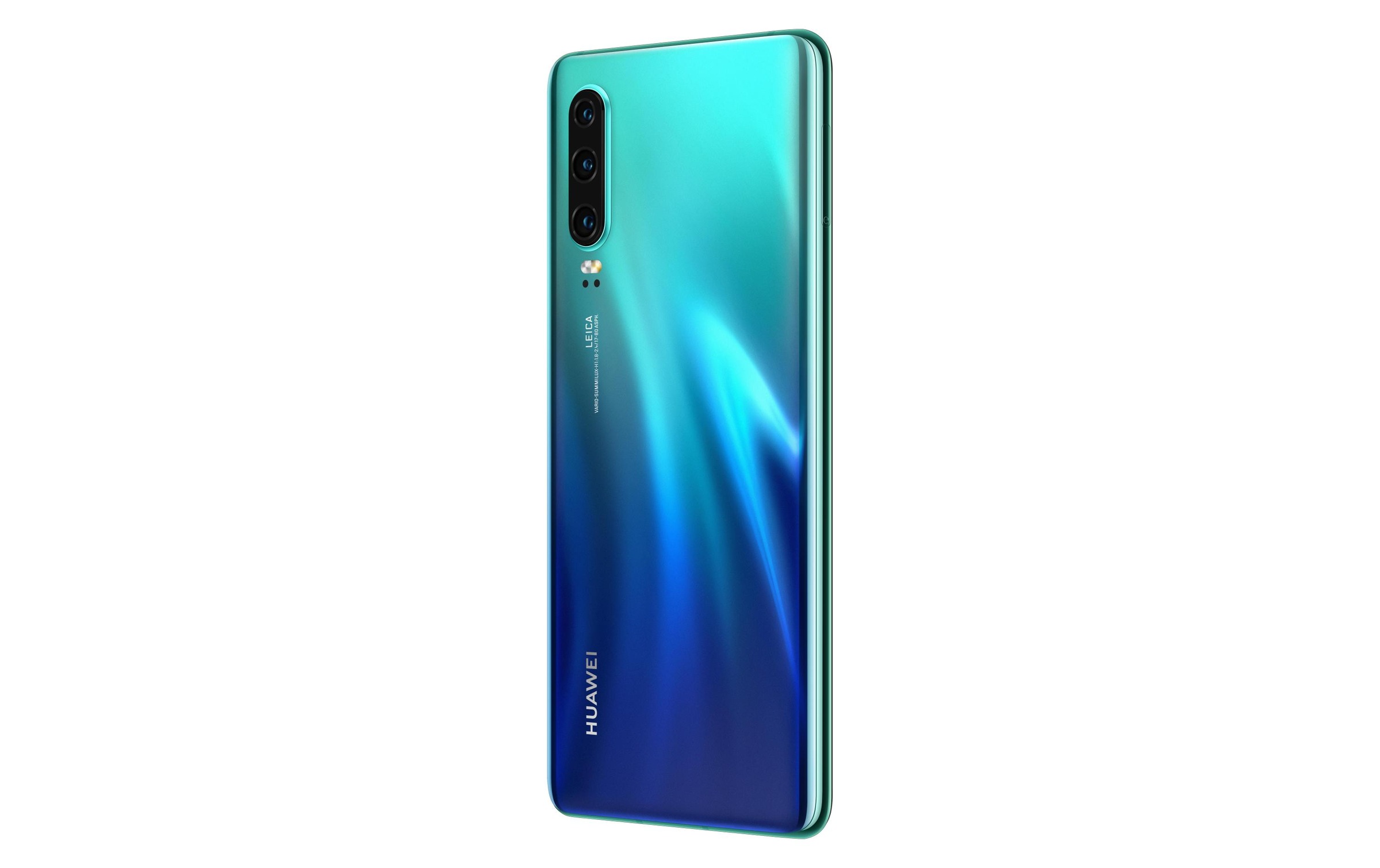 Huawei Smartphone »P30 Aurora Blue«, Aurora Blue/Blau, 15,49 cm/6,1 Zoll, 128 GB Speicherplatz, 40 MP Kamera