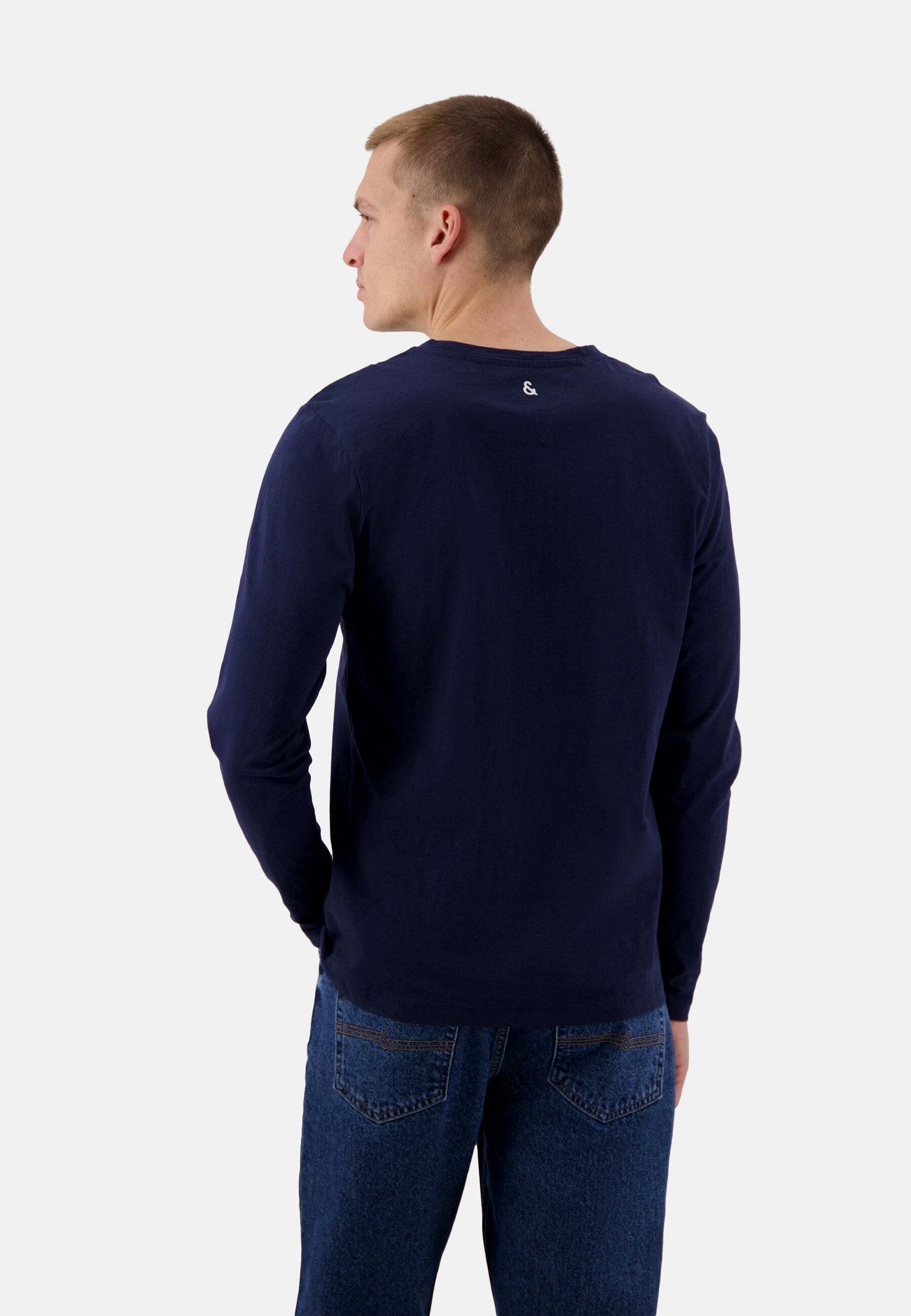 colours & sons Langarmshirt »colours & sons Langarmshirts Henley - Slub«