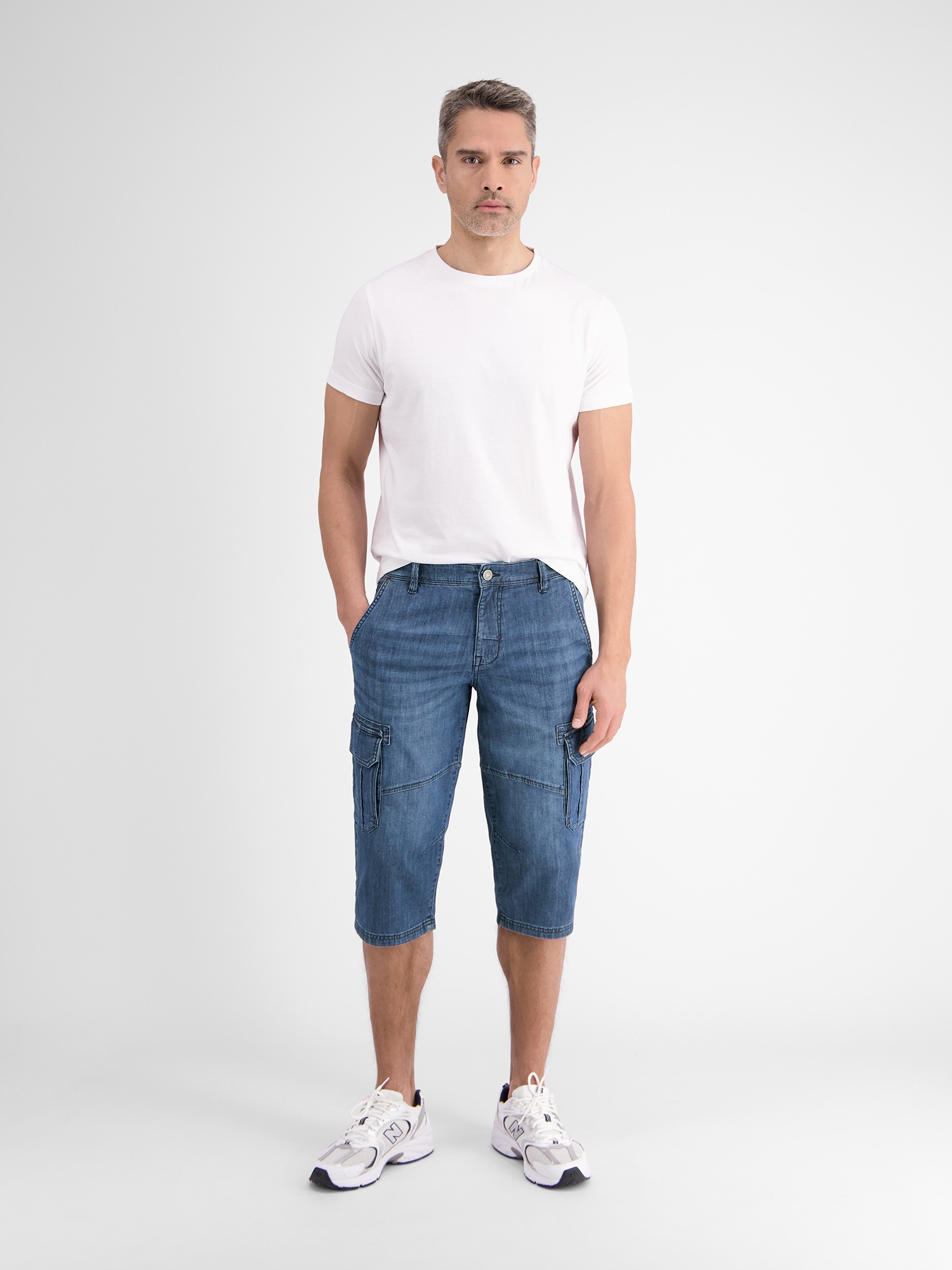 LERROS Bermudas »LERROS Leichte Denim Long-Bermuda mit Stretchanteil«