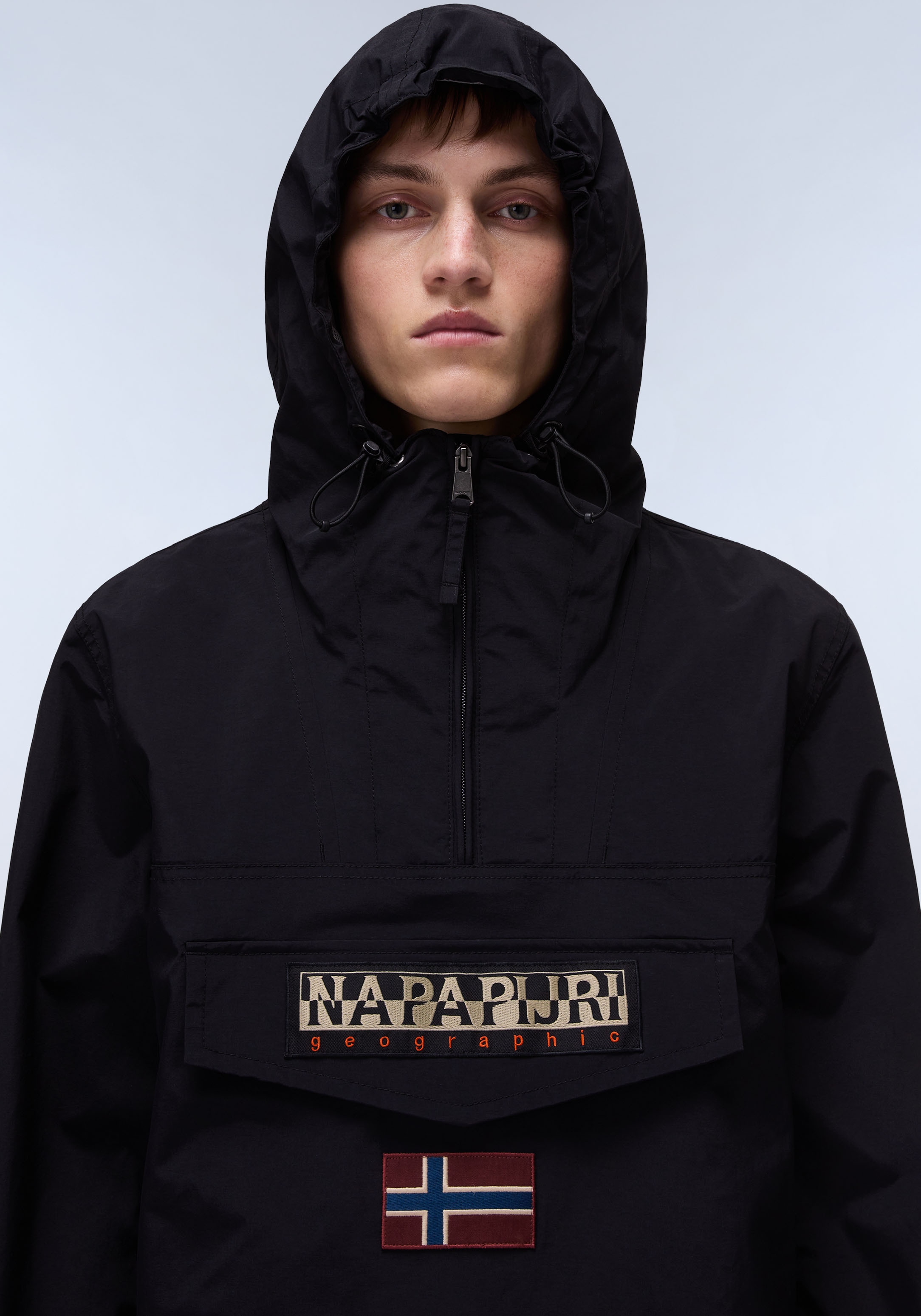 Napapijri Funktionsjacke »RAINFOREST M SUM 3«, mit Kapuze, Mit verstellbarem Gummizug und verschliessbarem Schlitz im Saum