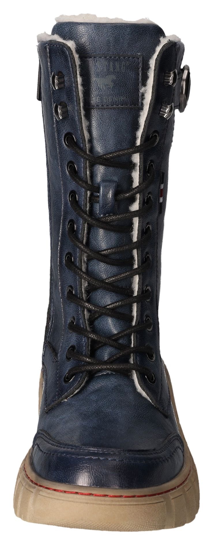 Mustang Shoes Winterboots, Schnürboots, Snowboots, Profilsohle mit Innenreissverschluss