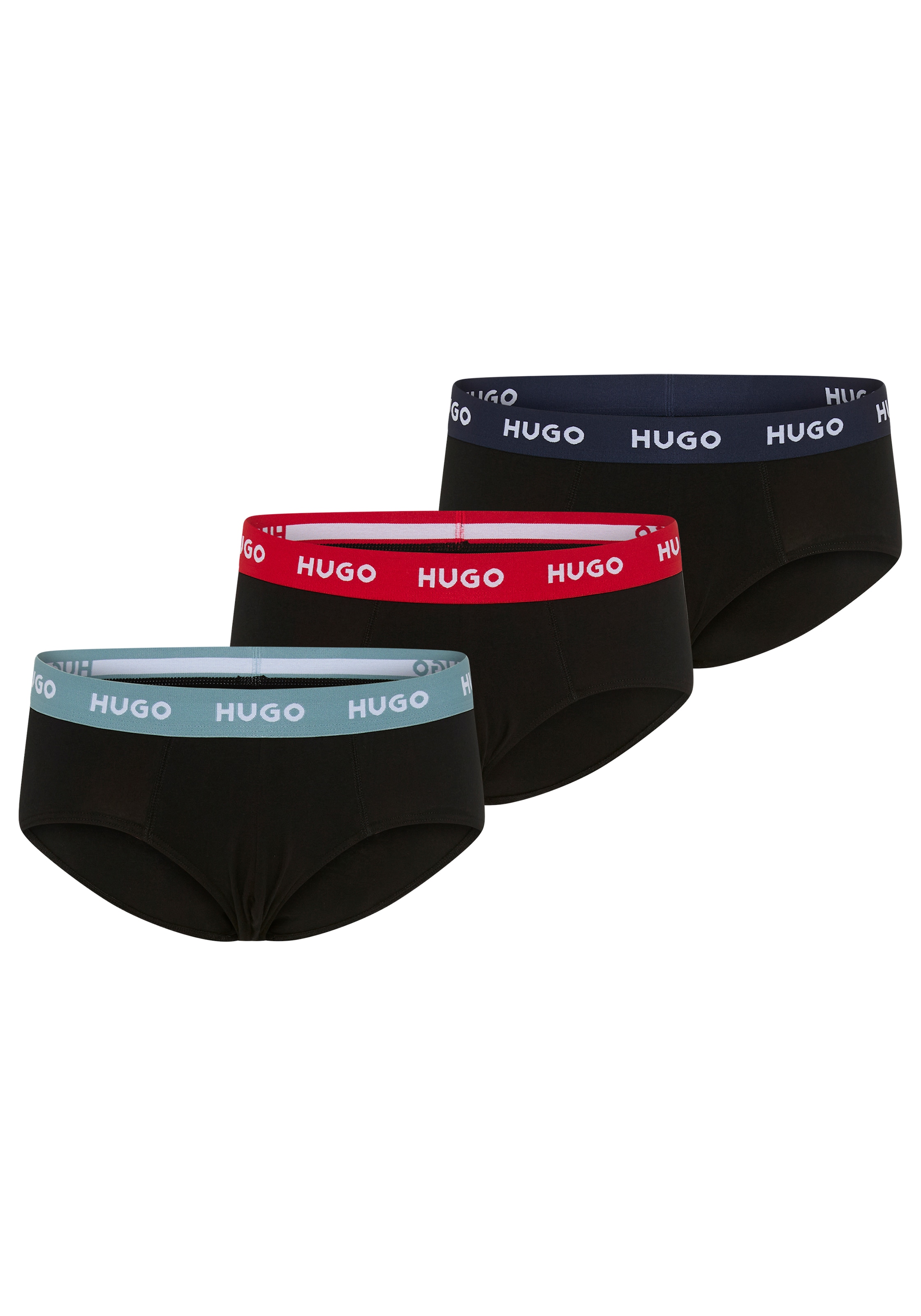 HUGO Underwear Hipster "HIPBRIEF TRIPL" 3er, 3 Stk. mit elastischem Bund