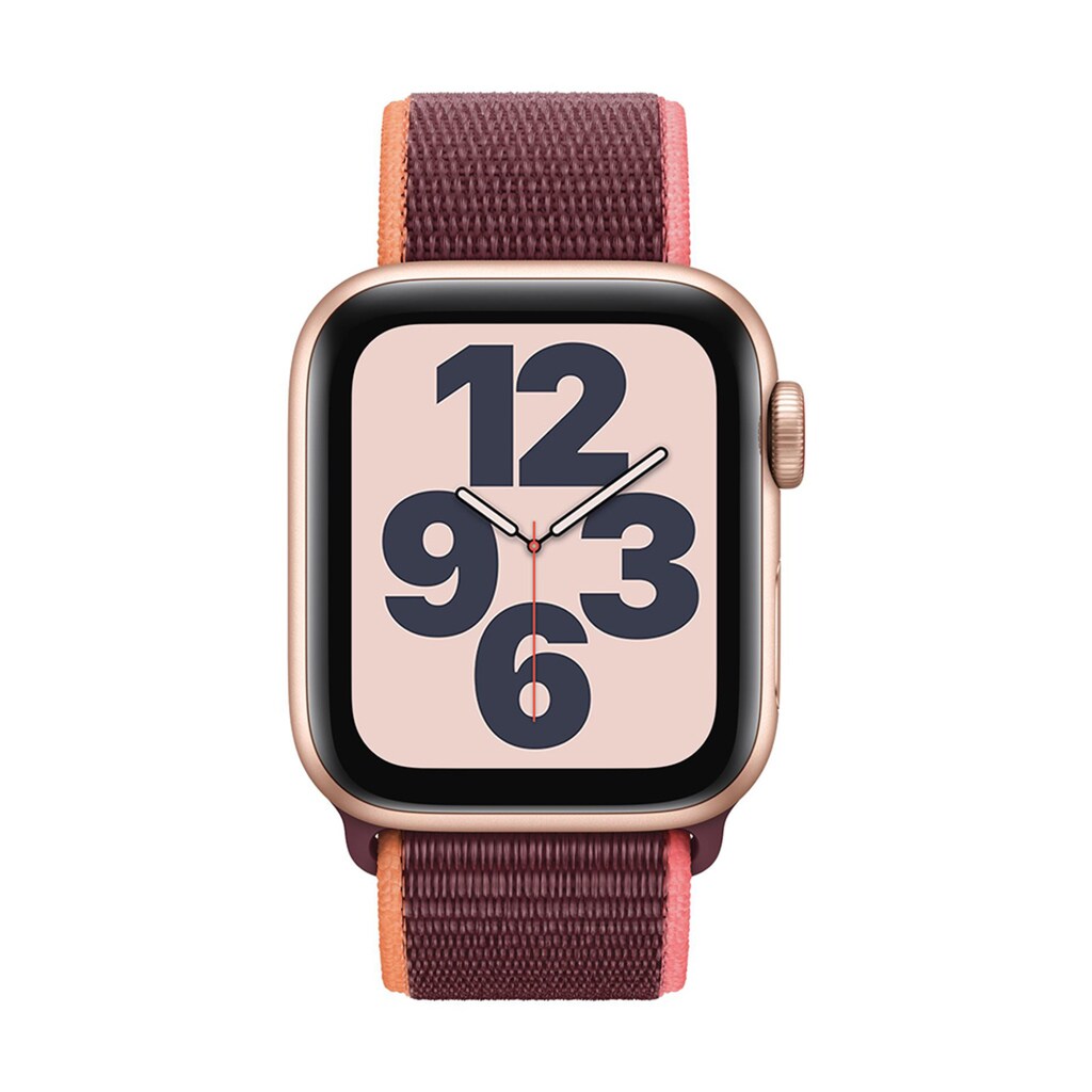 Apple Smartwatch »Serie SE, GPS Cellular, 40 mm Aluminium-Gehäuse mit Sportarmband Loop«, (Watch OS)