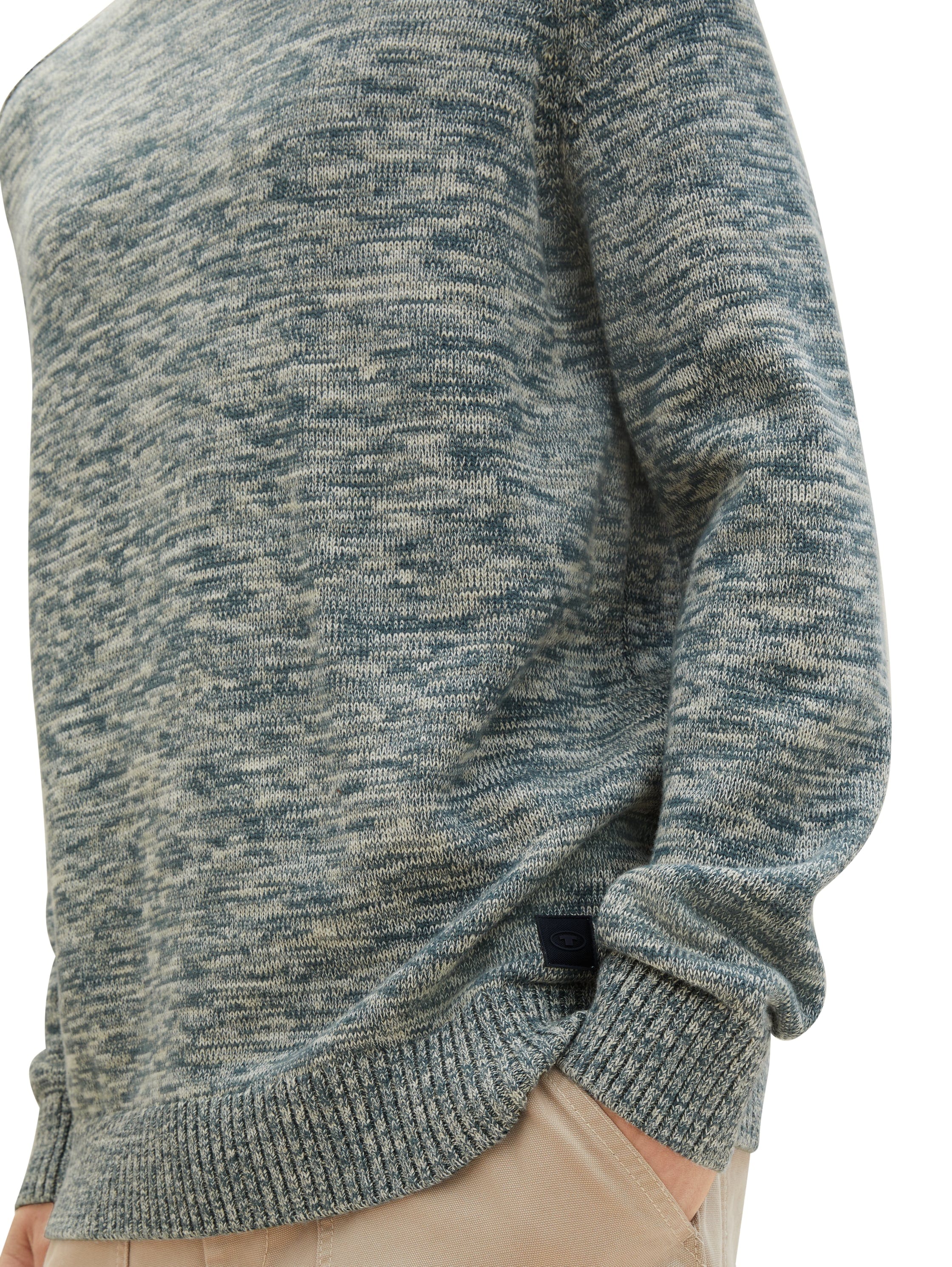 TOM TAILOR Strickpullover, mit Melange Optik