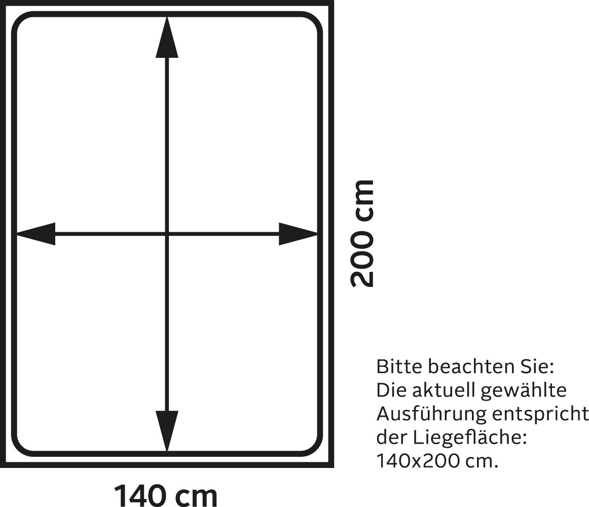 Places of Style Boxspringbett »Elegance«, mit schöner Knopfheftung, in den Härtegraden H2 & H3, inkl. Schubladen