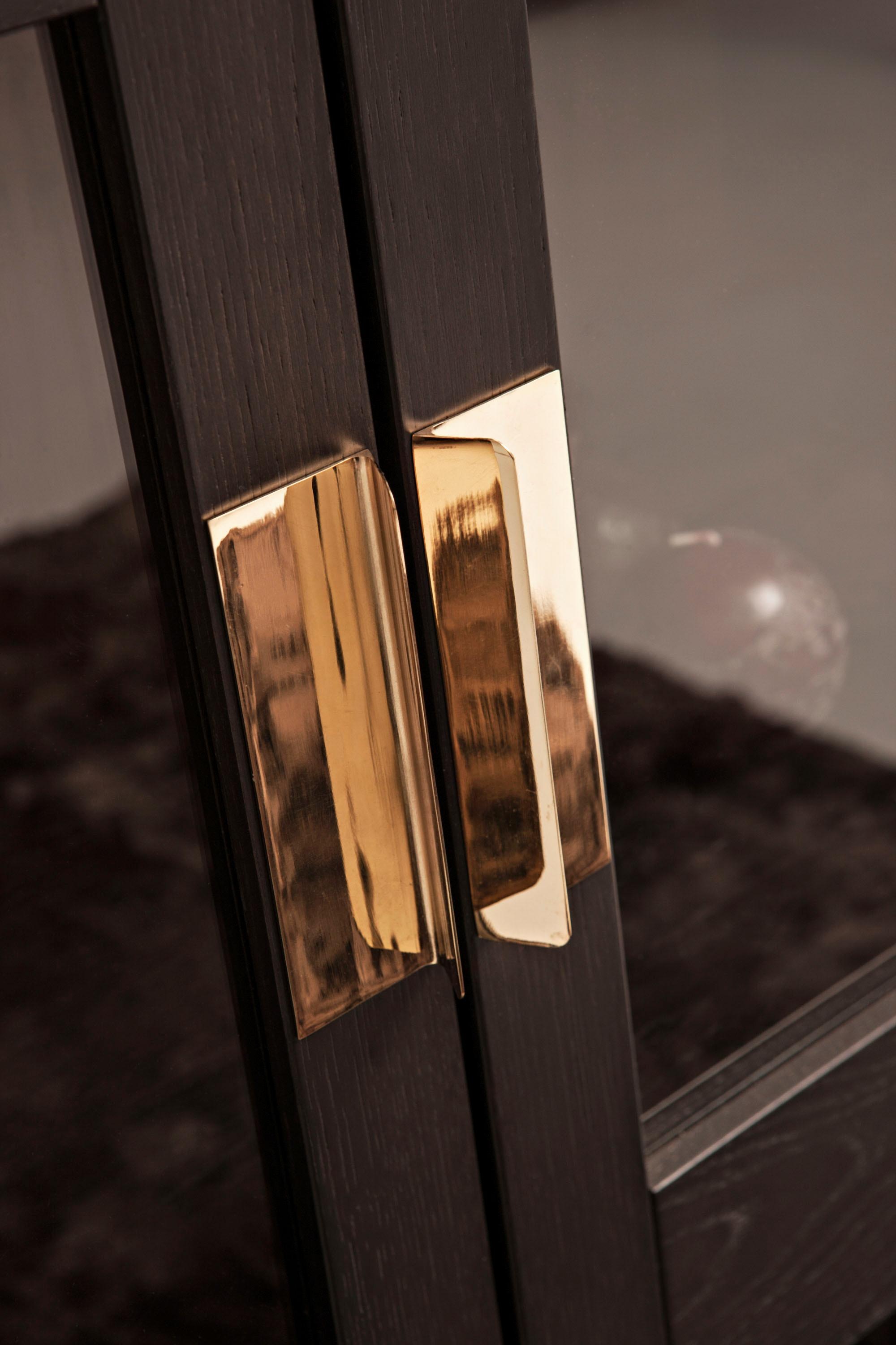 Woodman Vitrine »Parlan«, mit zwei Glastüren und Soft-Close-Funktion, Breite 148 cm, FSC®