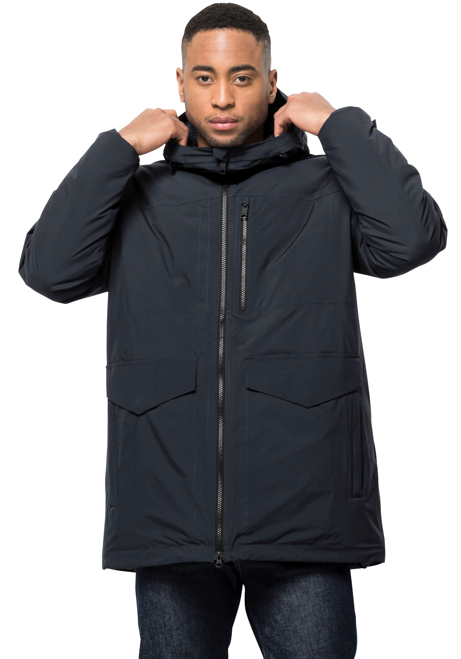 Jack Wolfskin Funktionsparka »KOENIGSBAU«, mit Kapuze, Winterjacke mit Kunstfaserfüllung