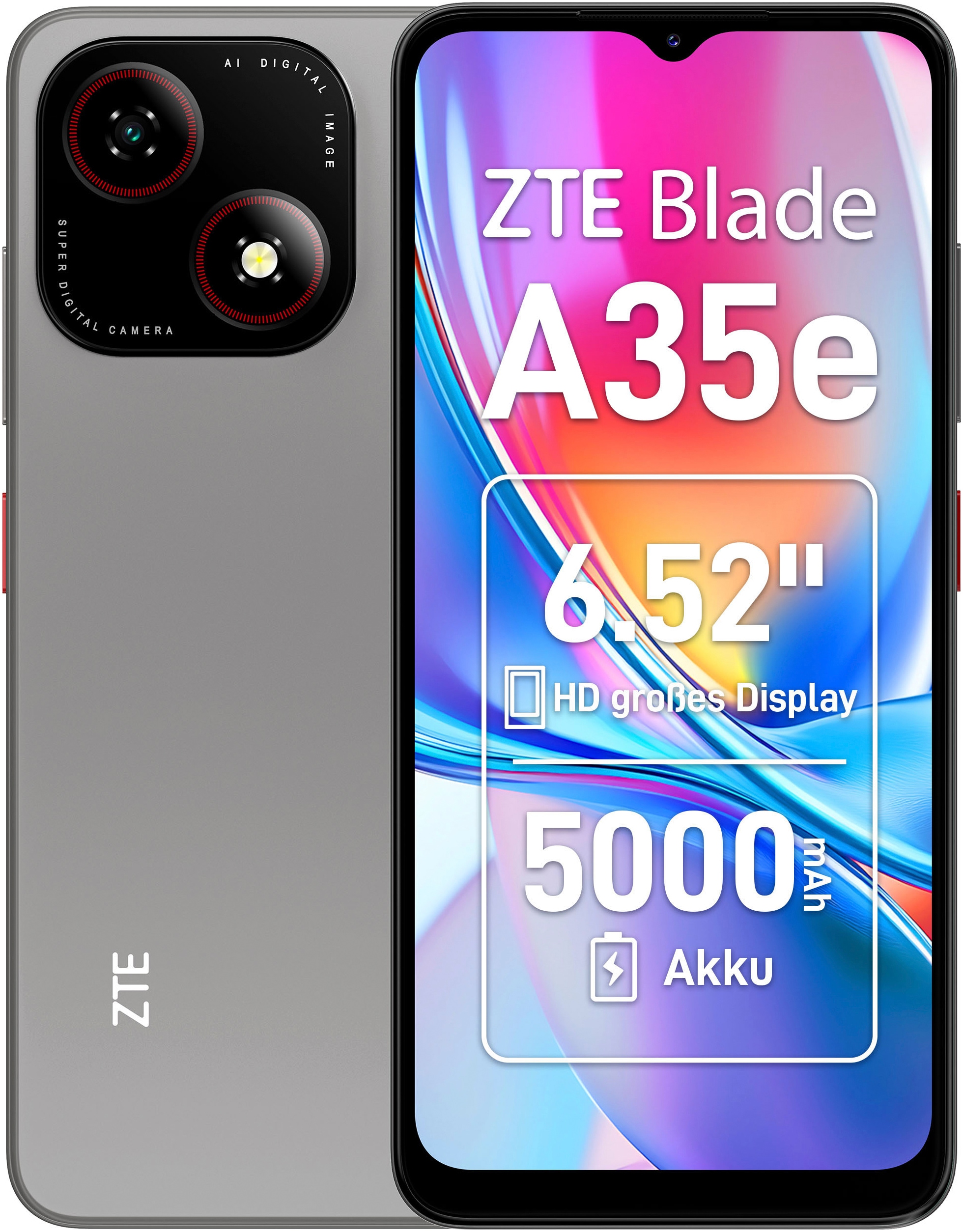 ZTE Smartphone "Blade A35e" Silvery Gray