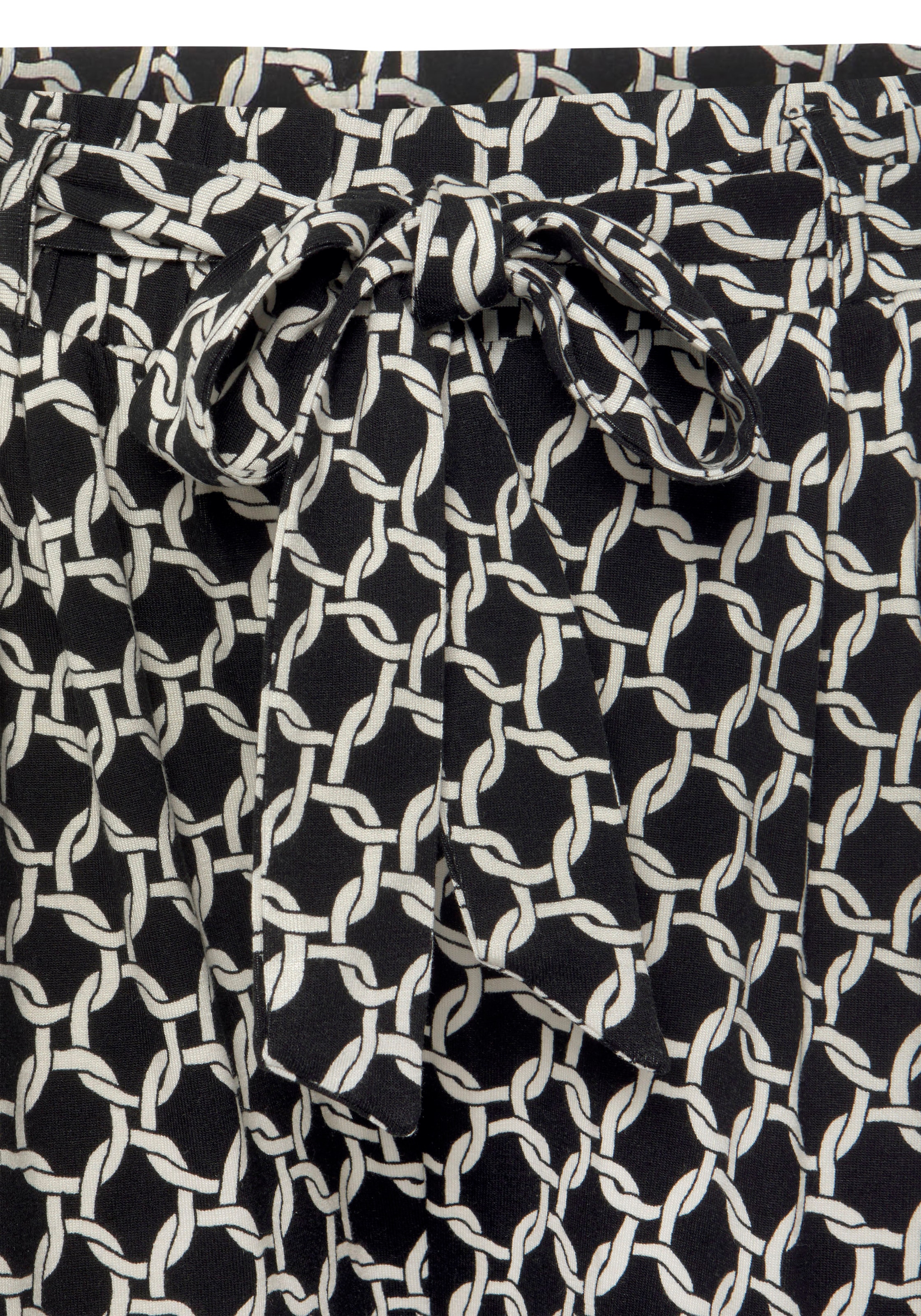 LASCANA Culotte, (mit Bindegürtel), mit Alloverdruck, 7/8-Hose, Jerseyhose  online kaufen bei Jelmoli-Versand Schweiz